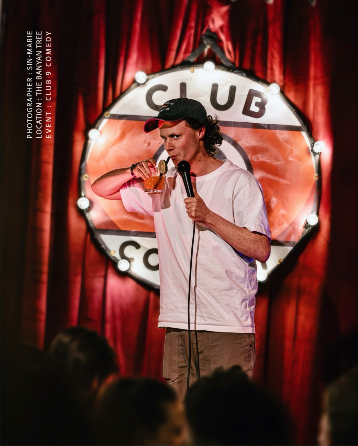 When comedy meets cocktails.
Have you got tickets for our next comedy night ?
Check our website out to get your free tickets and see the latest photos from the last show .
Be quick , tickets have sold out for every event so far