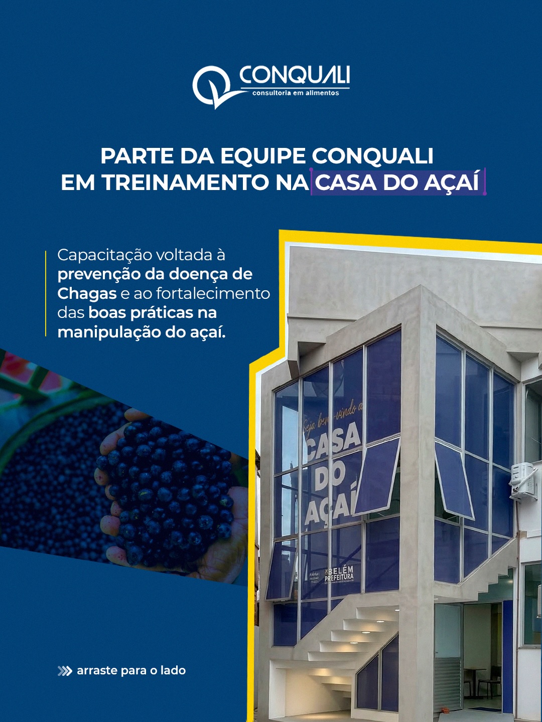 Capacitação também é compromisso com a segurança. 💙
Parte da equipe Conquali participou de um treinamento na Casa do Açaí, em Belém, reforçando conhecimentos sobre boas práticas de manipulação, educação sanitária e prevenção da doença de Chagas.
Para nós, buscar atualização constante é investir em um atendimento mais responsável, técnico e alinhado às exigências sanitárias. ✅
Seguimos em evolução para levar mais orientação, qualidade e segurança aos nossos clientes.
#Conquali #ConsultoriaEmAlimentos #SegurançaDosAlimentos #BoasPráticas #ManipulaçãoDeAlimentos CasaDoAçaí Belém VigilânciaSanitária QualidadeSanitária DoençaDeChagas