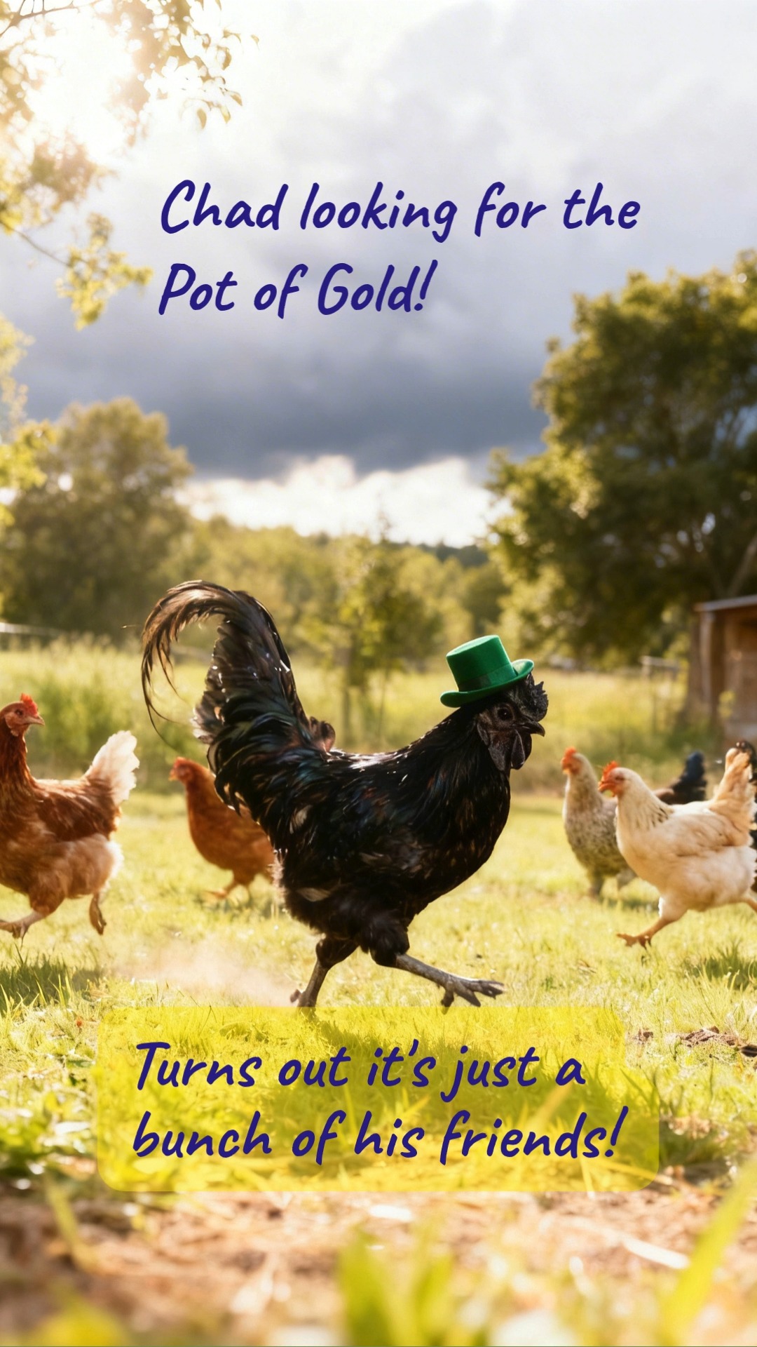 Happy St. Patrick’s Day from Family Heritage Acres!
Around here, St. Patty’s Day isn’t just about corned beef, cabbage, and soda bread…
It’s also about a little luck, a lot of laughter, and maybe chasing a few hens around the pasture. 😉
We hope your day is filled with a bit of Irish cheer, good food, and a little happiness wherever you find it.
And if you're feeling lucky, swing by the Chick Shack!
Farm Fresh Eggs Daily 10 AM - 7 PM.
#StPatricksDay #LuckyChickens #FarmFreshEggs #KelsoWA #FamilyHeritageAcres #ChickShack #EatLocal #FarmFreshEggs