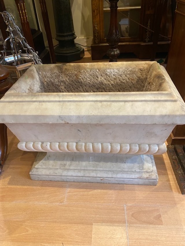 Great marble large trough/jardiniere#18!th century#goodvdesign#antique#garden furniture#portobello warehouse