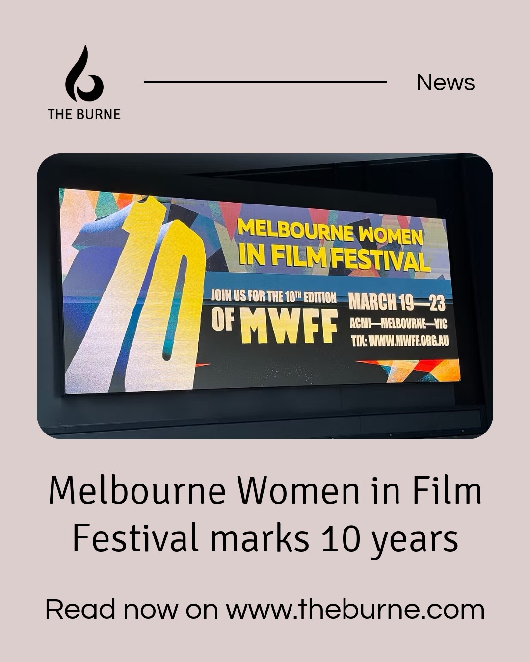 ACMI and Federation Square are lit up once again this weekend for the annual celebration of women and gender-diverse filmmakers, with ACMI theatres screening both domestic and international films and shorts, both old and new.
Read @matt.parkhill's full report now on The Burne through the link in our bio!