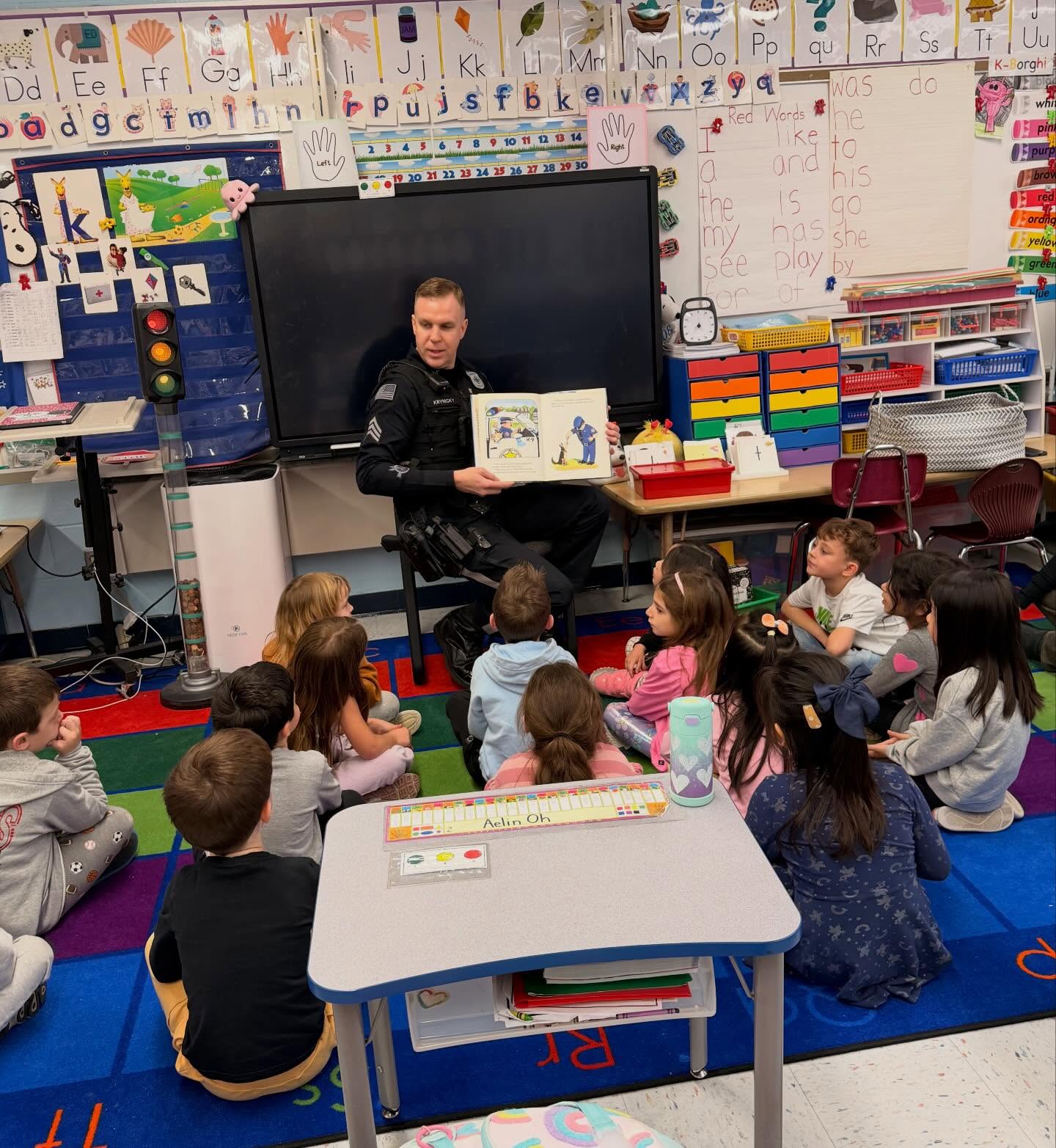 Thank you to County Road School for welcoming Sgt. Krynicky and Officer Quintana! Our officers had a great time reading to the K-4 students and spending the morning promoting a love of reading and community connection.