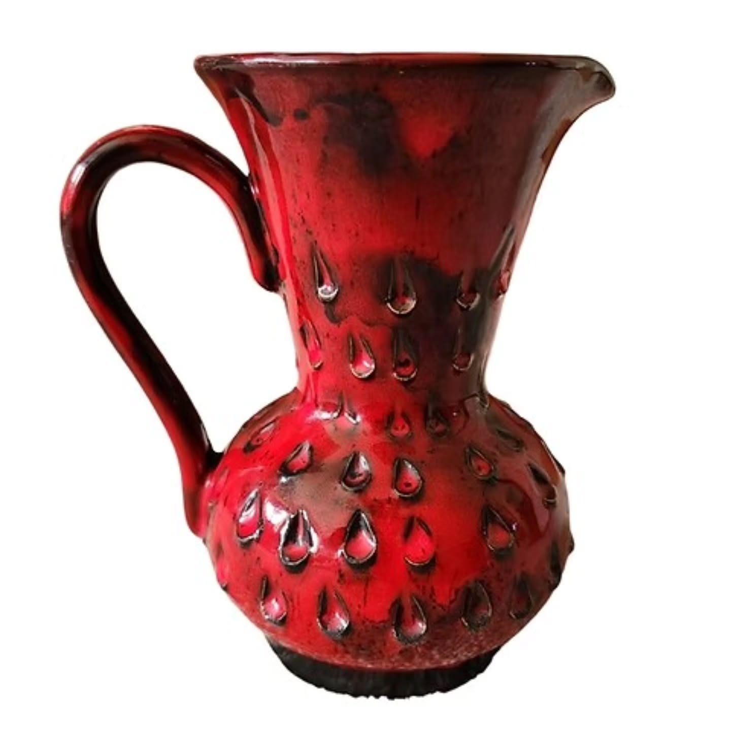 Vintage Fat Lava Ceramic vase by Fratelli Fanciullacci for Bitossi. 1960s Italy | https://share.google/zf8PFe2xrvgf0b2GY #stufftoyouandme