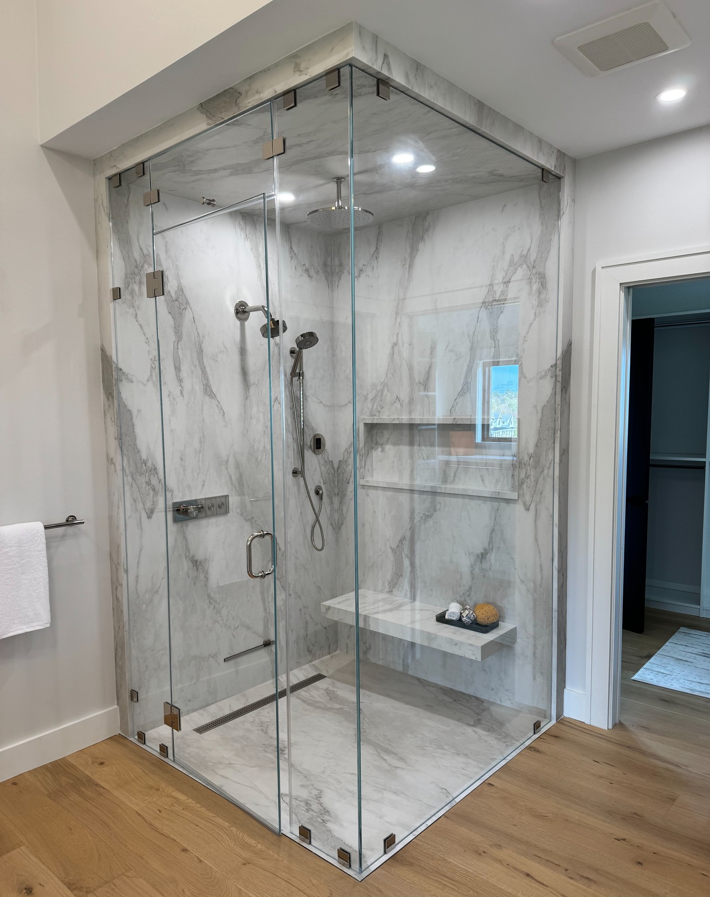 You see how we fabricated and installed our clients shower walls, jambs, ceiling, floor, and bench? Very hardworking, very mindful, very demure! 🤩
We custom cut slabs of Daltile Panoramic "Calacatta Matte" Porcelain and installed all pieces from floor to ceiling for a seamless look.
Our specialties are not limited to just countertops... We do it all! 💪
940 Wellington Ave, Cranston, RI 02910
Mon-Fri: 9-5pm / Sat: 9-3pm / Sun: Closed
401-780-9639
www.stonedepotofri.com
#showerwalls #showersurround #showerbench #showerceiling #showerfloor #showerniche #showershelves #showerjambs #showerdesign #showerideas #porcelainshower #porcelain #porcelainwalls #porcelainshowerwalls #panoramicporcelain #daltileporcelain #calacattaporcelain #calacatta #bathroomideas #bathroomdesign #stonefabricators #customshower #ri