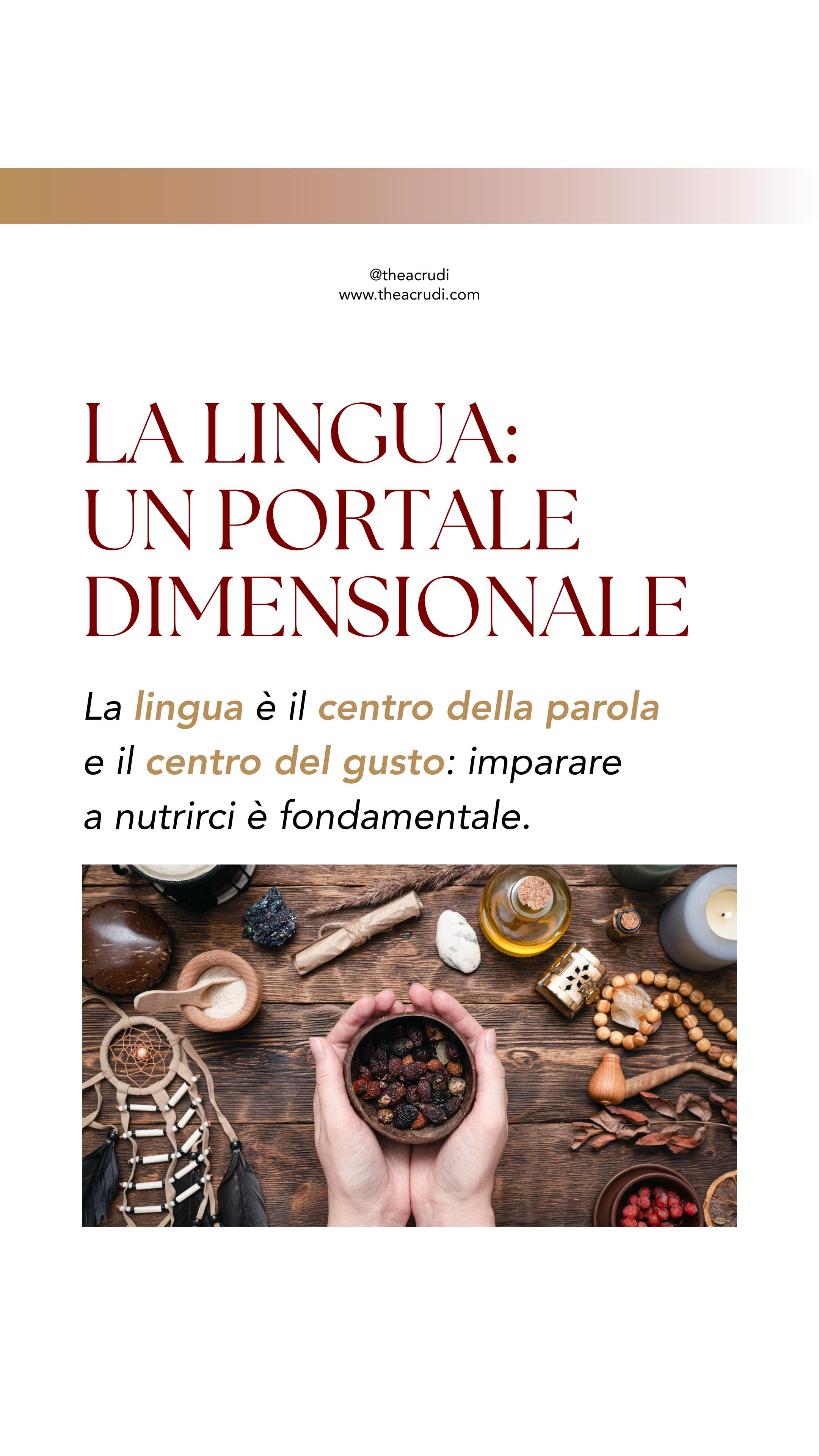 Si potrebbe pensare che il lavoro sul karma inizi da qualcosa di astratto, ma in realtà parte da qualcosa di molto concreto: la lingua.
👉🏻 La lingua è il punto in cui si incontrano due esperienze fondamentali per noi esseri umani: ciò che introduciamo nel corpo attraverso l’alimentazione e ciò che emettiamo nel mondo con le nostre parole.
🥗 Il cibo che scegliamo è già vibrazione, struttura, stato energetico. Va scelto con cura!
🗣️ Le parole che usiamo diventano direzione, realtà, conseguenza. Non sono un’astrazione priva di effetto.
Per questo motivo, nelle tradizioni spirituali, la lingua è sempre stata considerata un portale: un punto di accesso tra dimensioni sottili e realtà manifesta.
Imparare a nutrirsi e interagire verbalmente con gli altri in modo consapevole è indispensabile per lavorare sul nostro karma.
Avevi mai riflettuto su questo aspetto? 😊
🌈 Ti ricordo che dal 16 al 19 aprile 2026, a Sasseta Alta (GR), approfondiremo insieme le riflessioni sul karma durante il ritiro spirituale “La Voce dell’Anima: Verso la Luce – Pulizia Karmica e Guarigione dei Legami Profondi”.
Un momento dedicato proprio alla comprensione e alla trasformazione delle dinamiche karmiche, attraverso pratiche vibrazionali di consapevolezza e ascolto profondo.
💬 Commenta con “Ritiro” per ricevere in dm tutte le info. (POSTI LIMITATI!)
#ritirospirituale #spiritualità #purificazionekarmica #karma #ritiro
