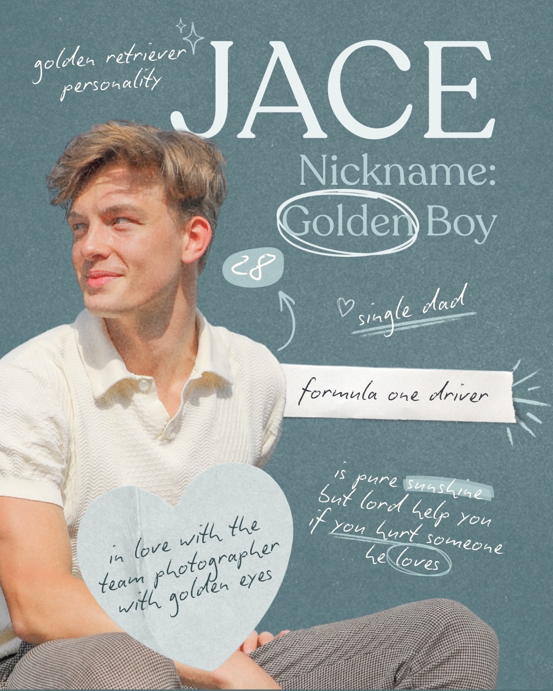 I have the most fun writing Jace scenes because who doesnโt love a golden retriever mmc whoโs also a single dad???? If not, you can argue with a wall, please and thank you ๐
Read Jump Start, a second chance sports romance, ๐ง๐ข๐๐๐ฌ on KU, paperback, and audio.
๐ฉต formula 1
๐ golden retriever mmc
๐ฉต found family vibes
๐ single parents
๐ฉต swoony and spicy
#sportsromance #kindleunlimitedromance #secondchanceromance #bookrecommendations #spicyromancebooks
โ
author kayla james, jump start kayla james, sports romance books, book aesthetic, formula 1, steamy romance, romance reader, book recs, book boyfriends, single dad romance, the grid series