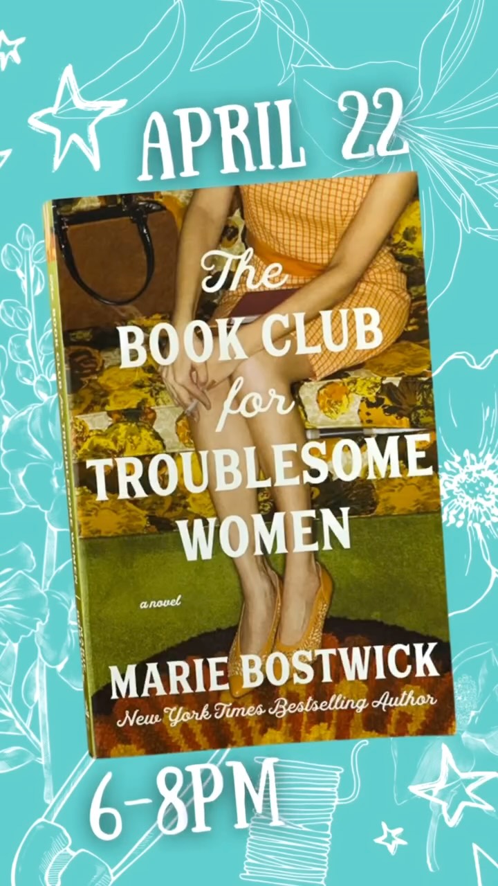 Have you been doing your homework???? 👀 Be sure to join our crafty book club! Join us in reading or listening to Marie Bostwick’s The Book Club for Troublesome Women. We can’t wait to connect and craft together!
Visit the link in our bio today to sign up for our first meeting on April 22nd 6-8PM.#districtdabblelab
#bethesdamd #shopsmall #craftygirlsclub