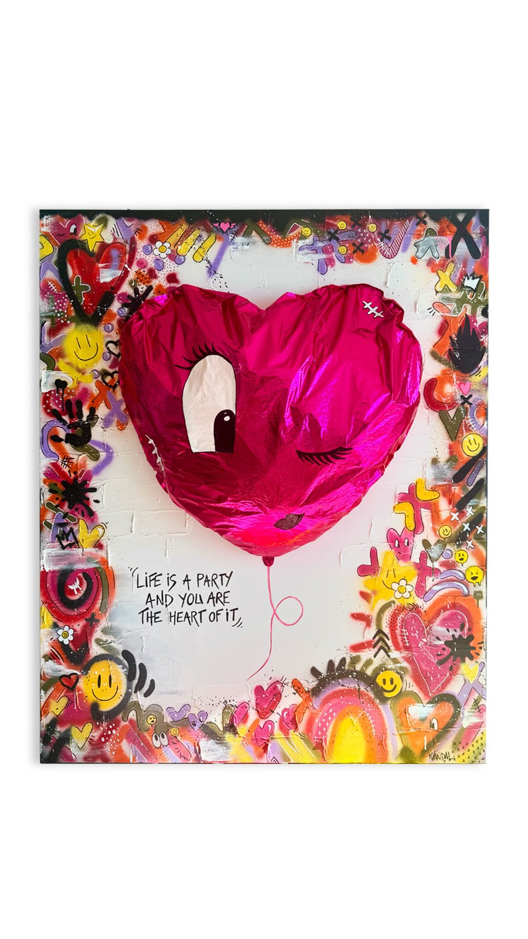 Big love to the 10k+ new followers joining from my last reel. Welcome to the party! š
Here youāll find colourful contemporary Pop Art, a lot of smileys, toys, balloons, cuteness, silliness, happy nostalgia, childhood memories and a whole lotta love š©·
Letās stay playful together.
Featured art: āheart of the partyā 150cm x 120cm x 20cm
#katvandal #popart #foilballoons #lifeisaparty #balloonart