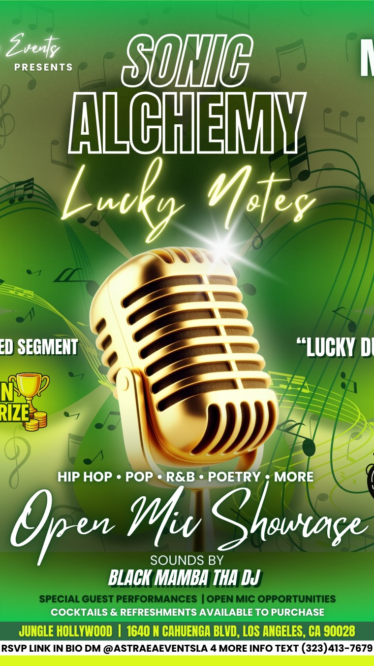 If you weren’t in the room last night… you missed something different. ⚡️
Energy stayed up.No weak moments.Every set understood the assignment.
Sonic Alchemy is turning into an experience you can’t explain… only feel.
Next one? April 1st
Yeah… don’t sleep.
Hosted by @00x.Astraea and @realquicctho
Sounds by @black_mamba_tha_dj
Venue: @junglehollywood
#SonicAlchemy #HollywoodNights #LiveShowEnergy #ViralVibes #Astraea✨