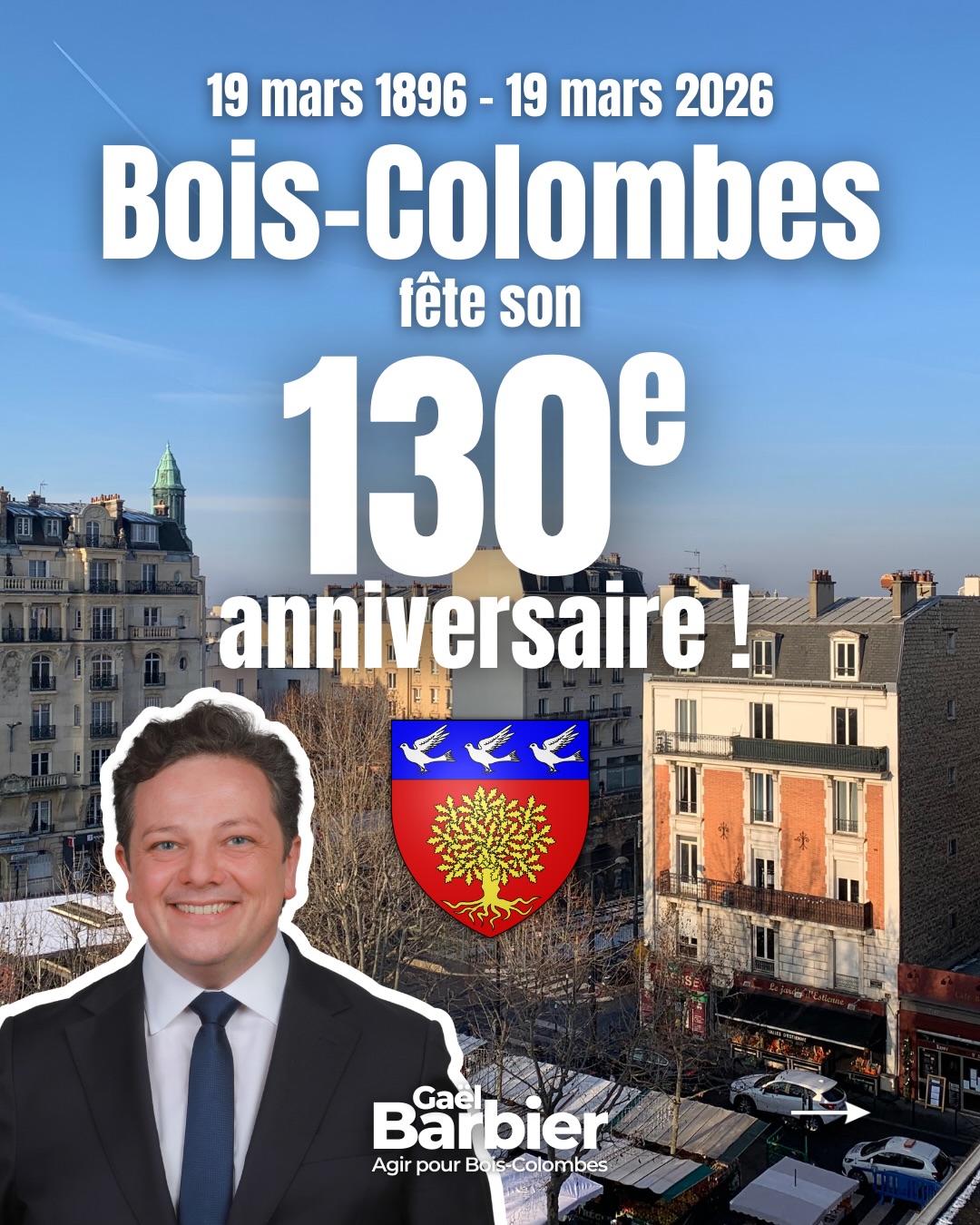 Joyeux 130ème anniversaire Bois-Colombes ! 🎉
#boiscolombes #agirpourboiscolombes #municipales2026