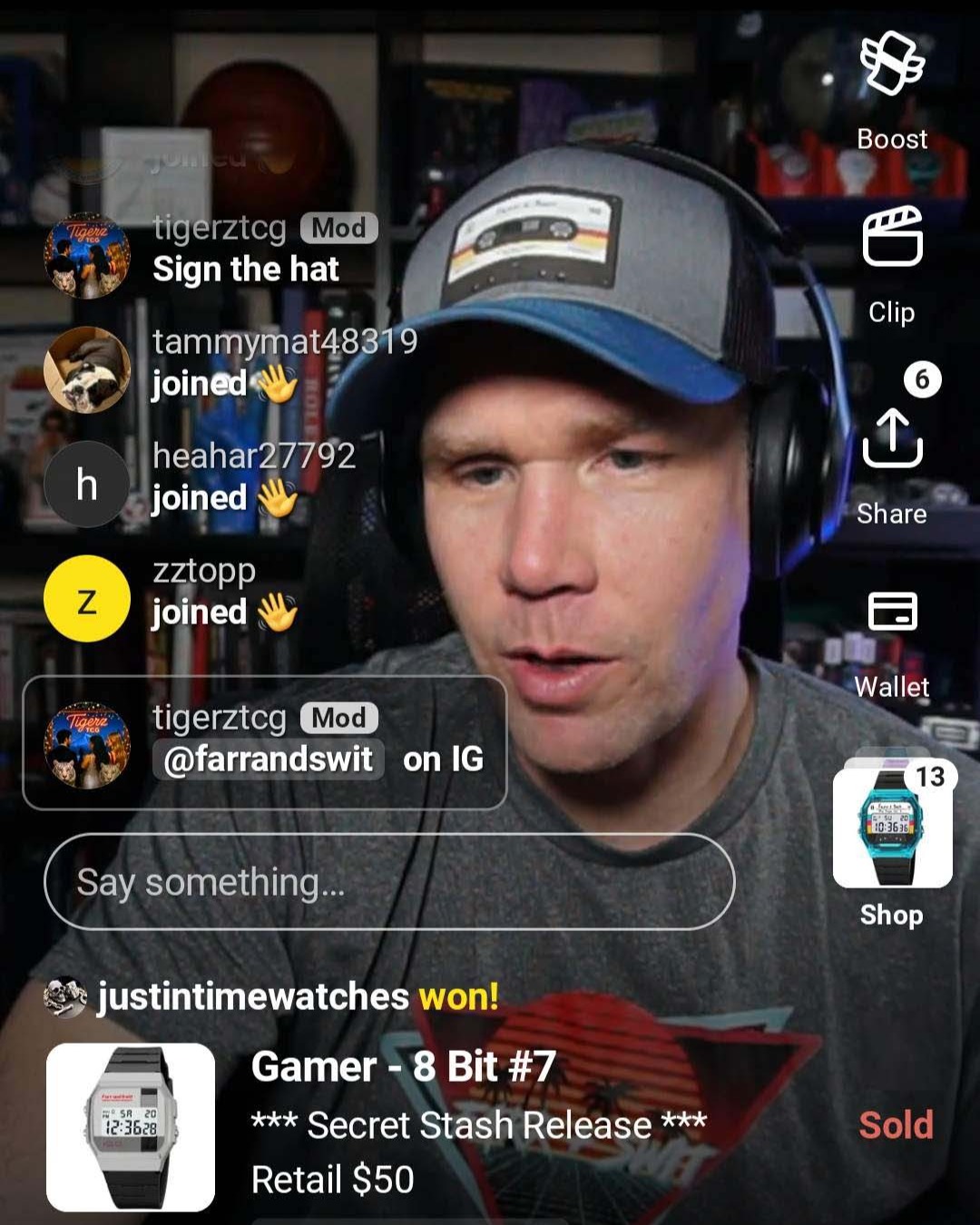 We did our first @whatnot show last week! Huge thanks to Hope Safvi @tigerztcg and Flor for all the help getting us set up.
This platform is definitely a new arena for us. If you aren't familiar with it, it's basically the old QVC channel(as in TV Channel) on two energy drinks.
When WhatNot reached out and asked us to run a show, I was hesitant. But then I remembered the quote @henryandheidi always shares: "If somebody offers you an amazing opportunity but you are not sure you can do it, say yes - then learn how to do it later!"
That mindset, plus @garyvee constantly hyping the platform, made us take the leap.
For our debut, we dropped some out-of-stock and unreleased models and had a blast doing it. We are planning to run more shows next week.
If you are already on WhatNot, give us a follow. If you aren't, go check out the platform and see what the hype is about.
#watchfam #shopping #entreprenuer #chicago #whatnot