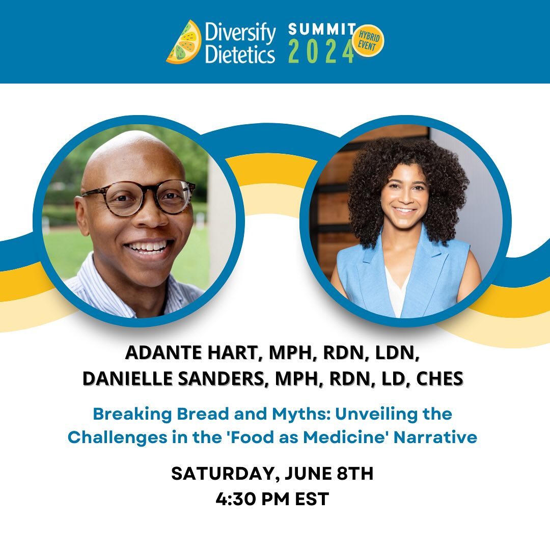 I am thrilled to be presenting at this year’s @diversifydietetics summit alongside my wonderful friends and colleagues on the topic of Food is Medicine. Hope you’ll join us for this convo!
#diversifydietetics #foodismedicine❤️ #nutrition #dietitians #rd2be
