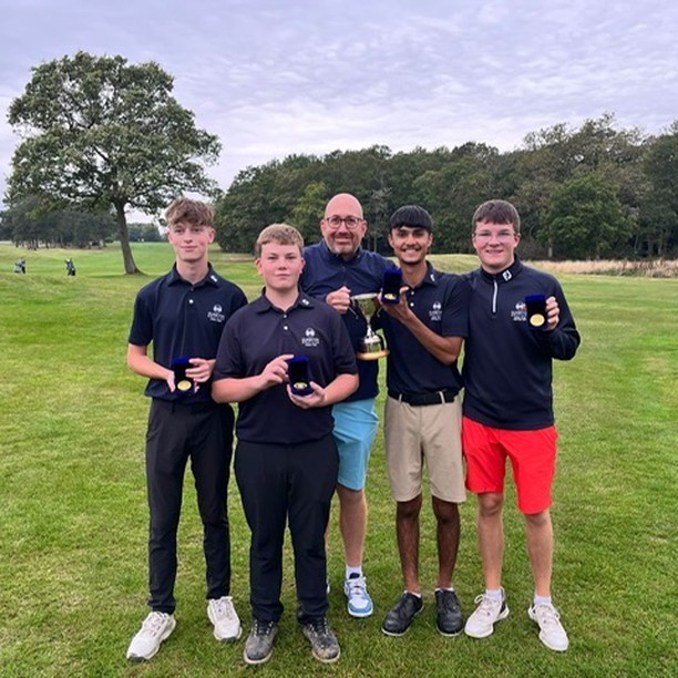 Congratulations to our Junior Team who are the Surrey Golf U18 Rookie League Champions 2024! A big well done to Josh, Alex, Alexander and Kallum on winning 7 of the 8 matches they played to get here including the all important final today. Thank you to our Junior Organiser Scott for supporting them to their title and to the Drift Golf Club for hosting today. #surreygolf #surreyjuniorgolf #surreyjuniorgolfers #surreyrookieleague