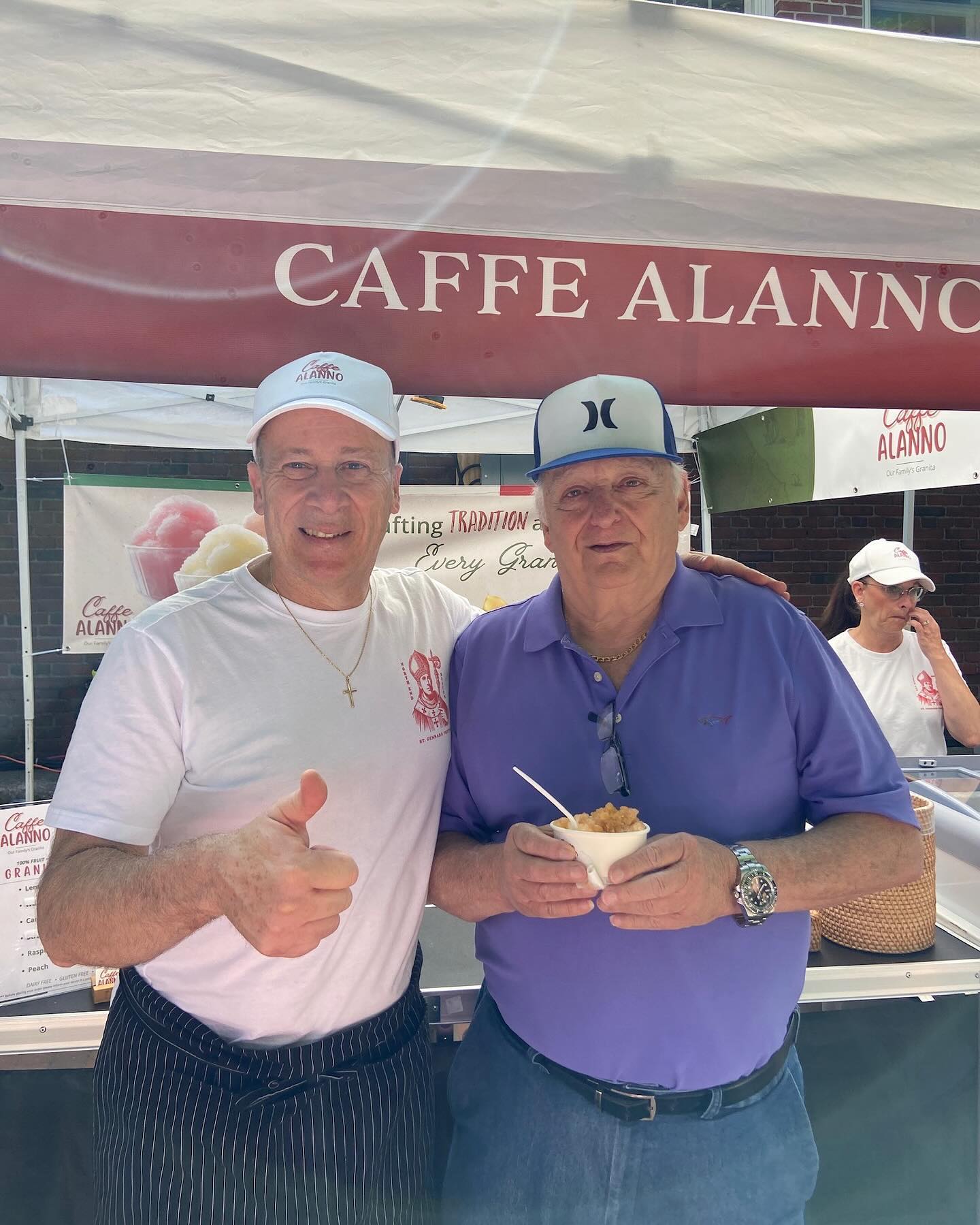 Thank you to all the family who came to support us selling granita at the San Gennaro Feast in Boston’s North End!🇮🇹 #northend #boston #italian #sangennarofeast #granita
