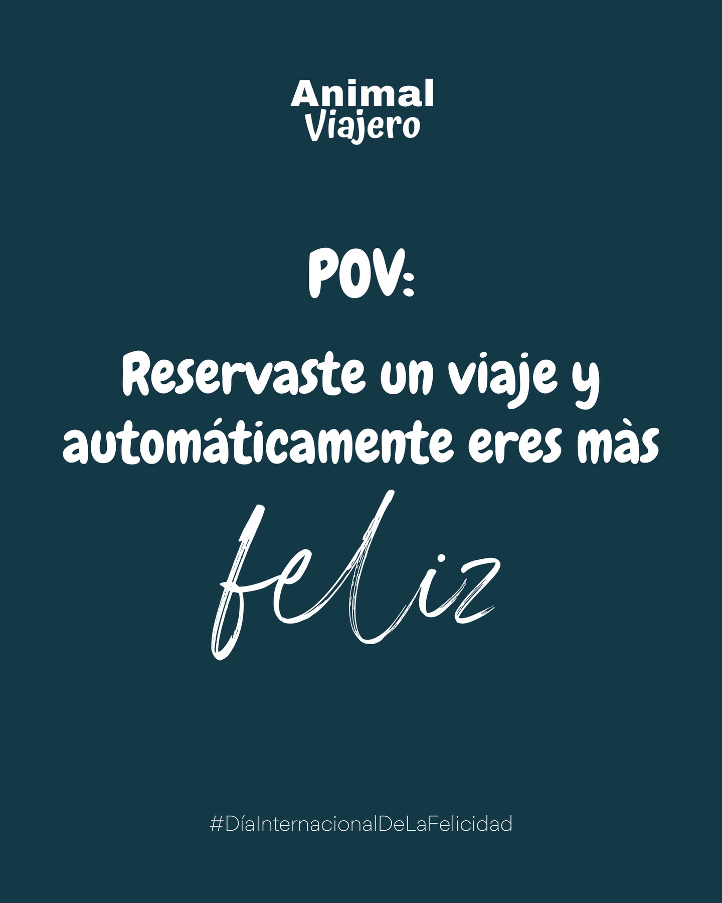 Porque cuando reservas un viaje, automáticamente eres más feliz 😁😍
#DiaInternacionaldelafelicidad #animalviajero #agenciadeviajes #cdmxviajes #viajerosporelmundo
