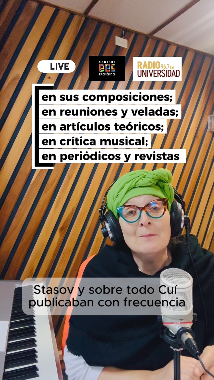 ¿Cómo funcionaba el círculo de Balakirev o el Grupo de los 5?
En el programa 2-45 @doscuarentaycincocr leemos el libro de Martín Baña "Una intelligetsia musical. Modernidad, política e historia de Rusia en las óperas de Musorgsky y RImsky-Korsakov (1856-1883)"
Uno de los aspectos más fascinantes de este capítulo es la descripción del kruzhok como laboratorio de experimentación estética y al mismo tiempo como foro de discusión de ideas.
Las reuniones eran regulares. Generalmente en casa de alguno de sus miembros. Allí se estudiaban partituras rusas y europeas, se tocaba al piano a cuatro manos, se mostraban nuevas obras y enseguida empezaban el comentario, la crítica, la defensa y el ataque.
Hay una imagen memorable: cada uno llegaba con las manos llenas. Uno traía un nuevo scherzo, otro un romance, otro un movimiento sinfónico, otro un fragmento de ópera. Todo se probaba, se discutía, se corregía.
Producción: Ekaterian Chatski @ekachatski
Radio Universidad de Costa Rica @radiouniversidadcr
#musicarusa #russianmusic #xix #radiofrequency #historiadelamusica