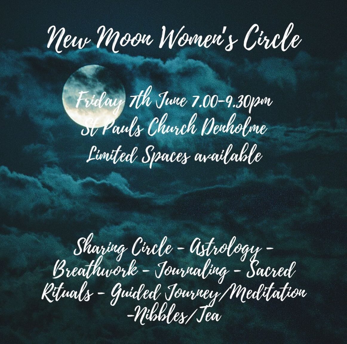 NEW MOON WOMEN’S CIRCLE ⭕️
These Friday evenings are such a wonderful time each month to reflect on how we are actually doing in our lives. Working with the energies of the new moon and the relevant astrological sign, allows us to sink deeper into a sense of awareness. To reflect on how we are working in co-creation with our lives by visualising our highest potential and setting the intentions to support our dreams.
This new moon we will be working with the energies of Gemini, ruled by Mercury this is the planet of communication and thinking. During our time together we will be exploring our relationship to words, how we use them and how they either positively or negatively effect our lives. And where we can often overthink or over procrastinate when it comes to making decisions.
In our modern world we often spend way too much time associated with the mind, we neglect the powerful messages that come through the heart. Which is fundamentally our place of embodiment, the place where we anchor our dreams and wishes into the physical realm and bring them to life.
If you’ve been craving some time for inner reflection, are curious about women’s circle or just feel called to be in community of like minded women these evenings are perfect!
Numbers are restricted to 10 and spaces book quickly, so if your planning on joining us, get your space booked!
We would love for you to join us.
LINK TO BOOK IN BIO ☝️
#newmoonwomenscircle#junenewmoon#newmooningeminini#womenscircles#circlework#workingwitcosmicenergies#lunarcycles#workingwiththemoon#feminineembodimentwork#cyclicalliving#innerwork#womenthatgather#womenscommunity#newmoonrituals#newmoonintentions