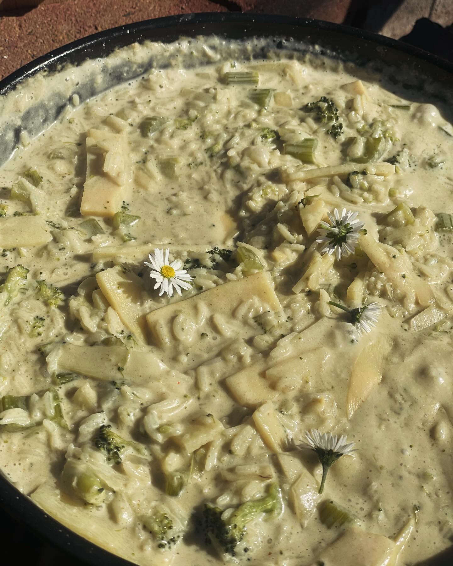 Er moet hout worden gehakt, vuur worden gemaakt. Pannen zo hangen en neerzetten dat de temperatuur precies goed is. Groenten worden geoogst uit de moestuin, gewassen en gesneden. Het koken zelf gaat langzaam en vergt aandacht. De geur van open vuur en van geroosterde groenten, het geknetter van de vlammen.
Koken op open vuur is een verbindende en ontspannende activiteit op zich. En het eten krijgt zoveel meer smaak als het bereid is op vuur.
Samen buiten koken is één van de dingen die we gaan doen tijdens de retraite Permacultuur in je Persoonlijke Leven met @voedselbosje van 12-14 juli. Centraal staat tijdens deze retraite de vraag: Wat heb ik (nog meer) nodig om een gezond, veerkrachtig en harmonieus leven te leiden? Aan de hand van de permacultuur ontwerpprincipes ga je aan de slag met een plan om je leven te verrijken. Meer weten? Klik op de link in onze bio voor meer info.
#slowcooking #permacultuur #retraite #zelfzorg