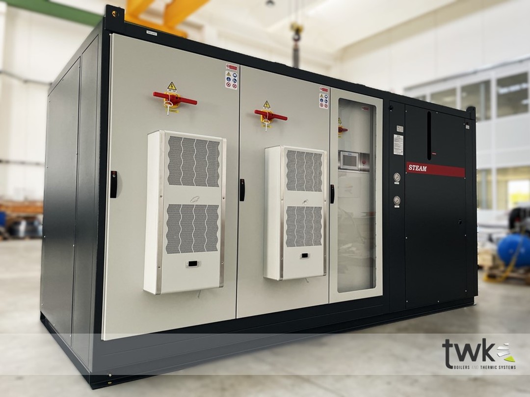 GENERATORE DI VAPORE ELETTRICO STEAM 500
• Potenza termica - 500 kW
• Produzione di vapore - 700 Kg/h,
• Pressione di lavoro - 10 BAR
✅Unità installabile in campo
✅Efficienza produttiva a zero emissioni
✅Controllo e monitoraggio da remoto
✅Strumentazione all’avanguardia
✅Certificazioni e sicurezza di utilizzo
#energiatermica #efficienzaenergetica#generatoredivapore #zeroemissioni #riscaldamentoindustriale #generatoredivaporeelettrico#madeinitaly #energiapulita #electricboiler #electricsteamgenerator #energyforindustry