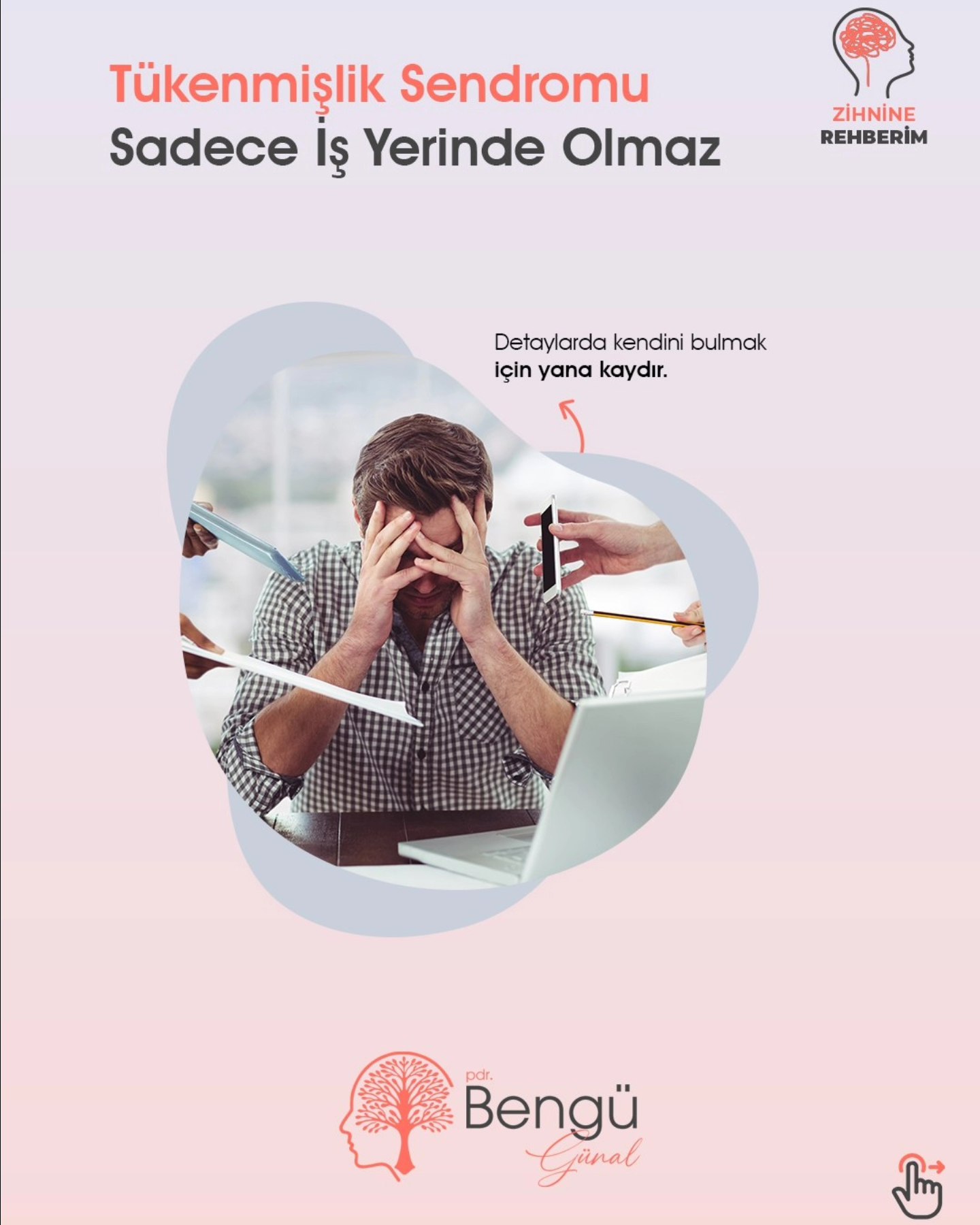 Tükenmişlik Sadece İş Yerinde Olmaz
Yorgunluğun geçmiyor mu?
Dinleniyorsun ama hala bitkinsin…
Belki de sen sadece bedensel değil, zihinsel olarak tükenmiş hissediyorsun.
Ve bu sadece işte olmaz:
📌 Aile içinde
📌 Evde çocuk bakarken
📌 Duygularını bastırarak yaşarken de yaşanır
✨ Bu bir zayıflık değil. Bu bir sinyal.
Kendini yeniden duymak ve onarmak mümkün.
📩 DM’den yazarsan, birlikte başlayabiliriz.
Zihnine alan aç, kendine iyi gel.
#tükenmişliksendromu #zihinselyorgunluk #ruhsalgüç #psikolojikdestek #mentalhealthturkiye #pdrbengügünal #psikolojikdanışmanlık #kendinitanı #zihninerehberim