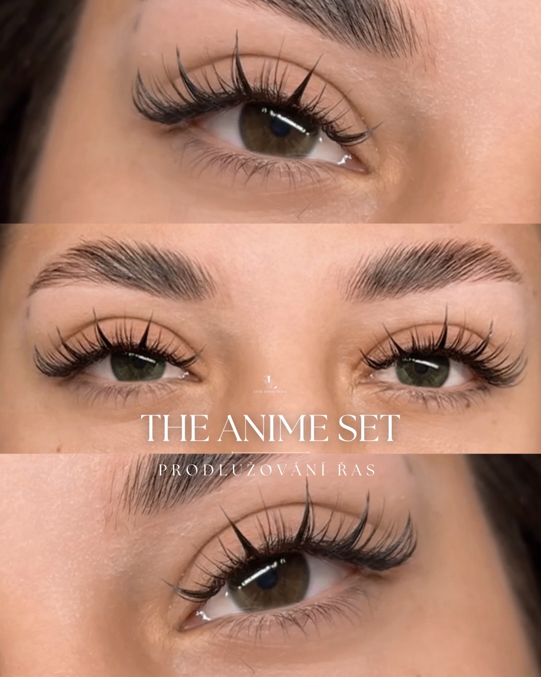 Krásný Anime set od naši Anny H. 👩🏻🎨 Tento set byl vytvořen s mírně tenčími hroty/spikes.
Anime a Medusa sety přizpůsobujeme Vašim požadavkům.
Stačí, když při rezervaci přiložíte Vaši inspo foto 😍
Už venku hezky svítí ☀️, tak je čas na nějaký super lash set ✨
Rezervujte si termín hned teď - pohodlně online na odkazu na profilu 🤍