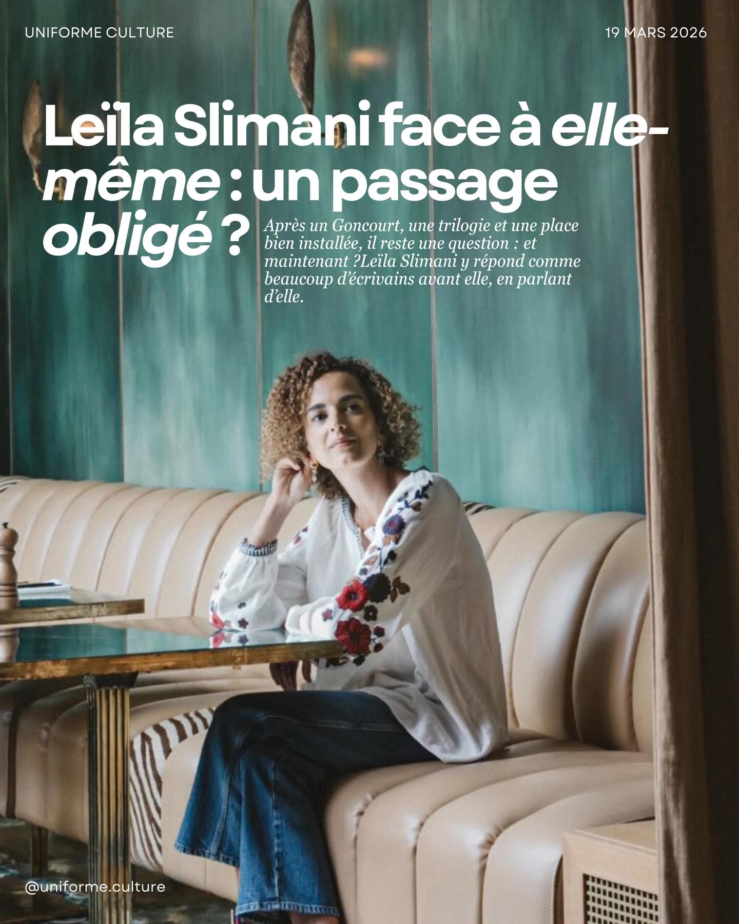 Le livre arrive toujours après la question. Et la question, chez les écrivains, met parfois des années à devenir présentable. Ça fait souvent de très bons livres...