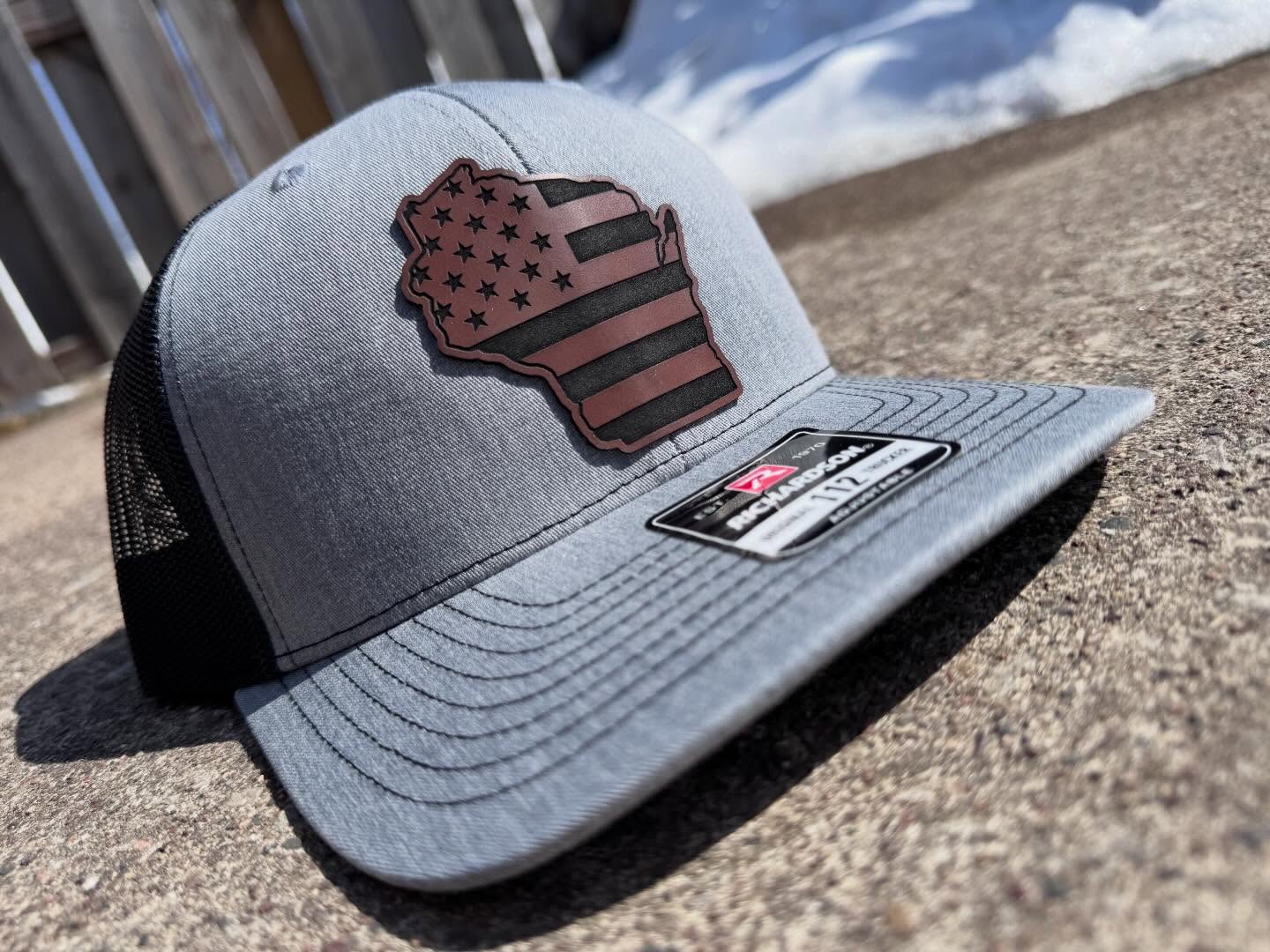 Clean Wisco Stars and Stripes hat. Available on Etsy!