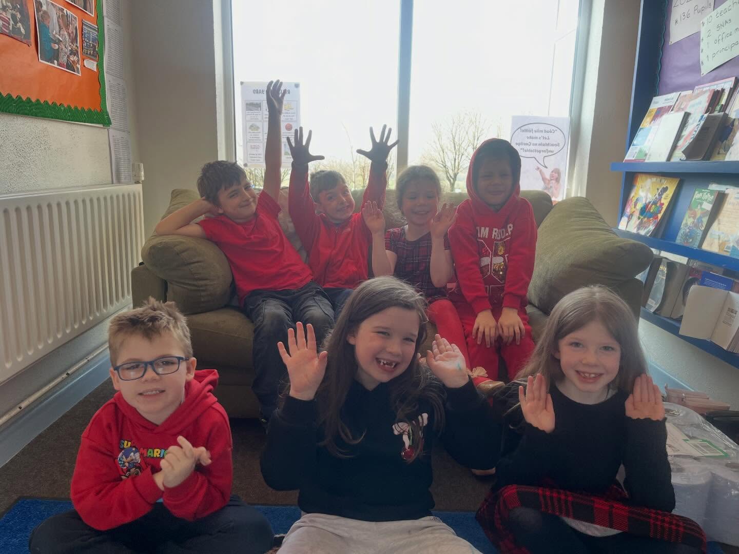 Our school showing racism the red card.