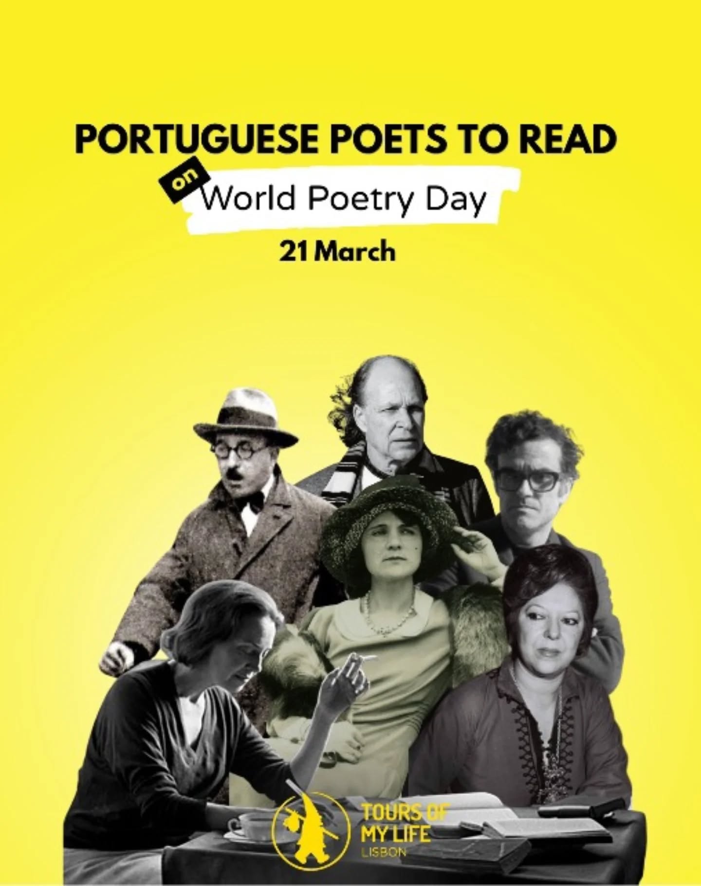 On World Poetry Day, discover some of the voices that capture the soul of Portugal. From longing and "saudade" to light, love, and quiet rebellion, these poets reflect the many layers of Lisbon and beyond.
Today, we recommend you to take a moment to slow down, read, and feel. You can find these and many other Portuguese authors at Livraria Bertrand, (@bertrandlivreiros ) in the Chiado neighbourhood. This book store opened in 1732 and holds the Guinness record as the World's Oldest Bookstore Still in Operation.
#WorldPoetryDay #Lisbon #Portugal #Poets #VisitLisbon