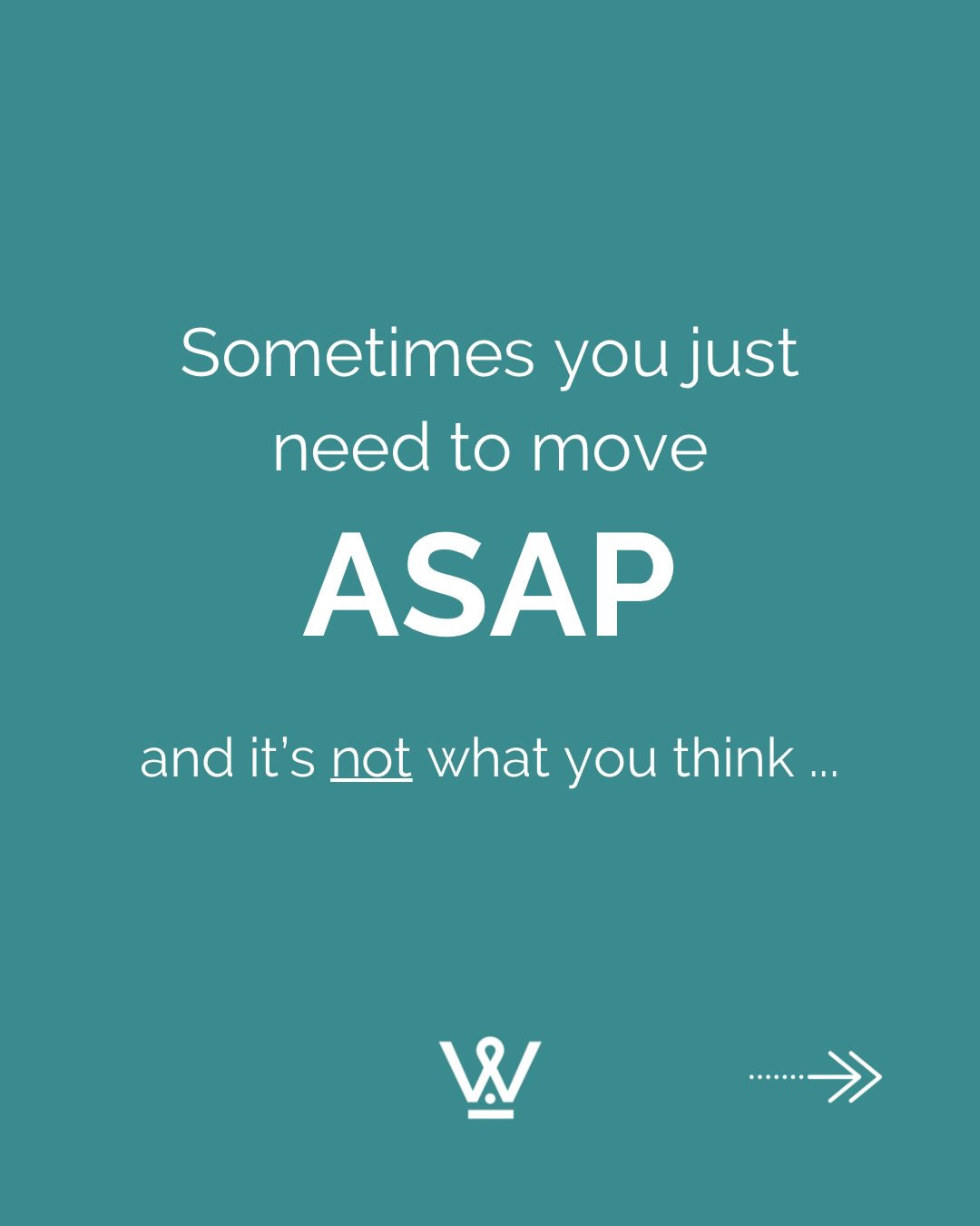 If trying to rush through your exercise ASAP (as soon as possible) isn’t working for you, try these other “ASAP” options instead.
Found this helpful? Tap follow for more like this ✌🏼