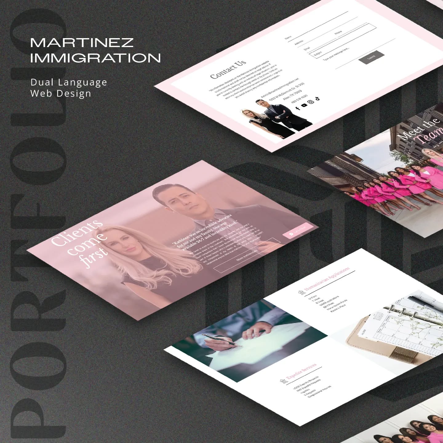 Check out the website we redesigned (in both English and Spanish) for real-life Elle Woods @attorneymartinez and her extraordinary All-Pink Legal Team. As seen in @people Magazine, Martinez Immigration is a law firm based out of Dallas, TX. Their number one priority: protecting immigrants' rights and uniting families.
Want to reinvent your online presence? Connect with us today.
#paradigmshift #branding #psep #brandidentity #clientwebsite #design #digitalmarketing #marketing #onlinemarketing #uidesigner #uidesigners #uidesigns #uxdesigns #uxui #uxuidesign #webdesign #webdesigner #webdesigners #webagency #webstudio #website #websitedesign #websitedesigners #websitedevelopment #womeninbusiness #womenintech #webdesignagency #webdesigncompany #webdesigninspiration