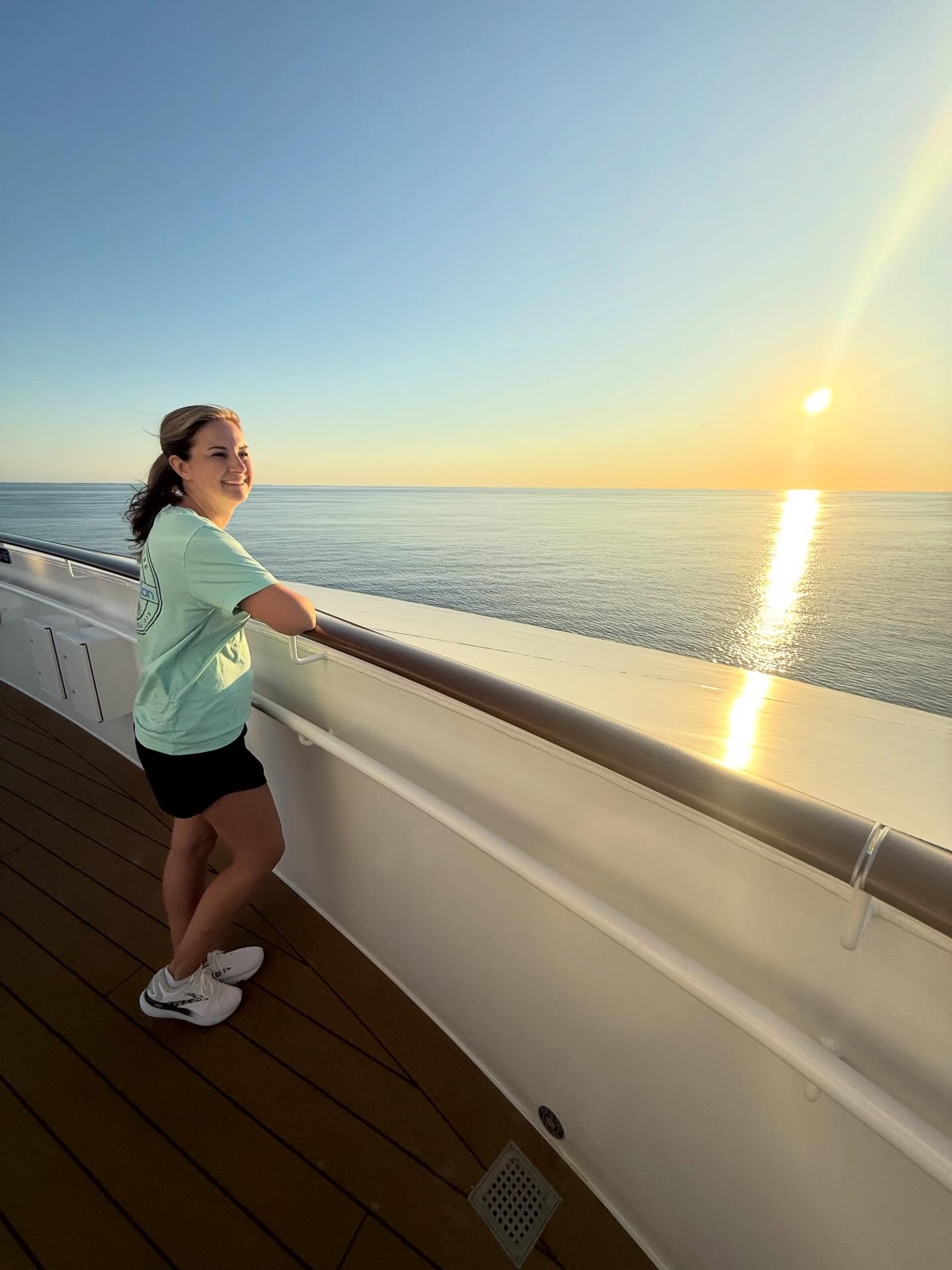 A day at sea is my happy place. Quiet mornings and stunning views make for the perfect morning walk! #GetOutThere