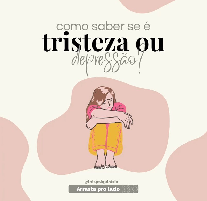 Essa é uma dúvida que eu recebo muito aqui no consultório:
Como saber se é tristeza ou depressão?
Pensando em te ajudar com este questionamento, eu trouxe as características de TRISTEZA e DEPRESSÃO.
Arrasta pro lado para conferir
💌
📲 (11)93046-9638
Dra. Laís Leal
#depressao #tristeza #psiquiatria #psiquiatra #depressionhelp #depressãonãoéfrescura #saudemental #consultapsiquiatrica