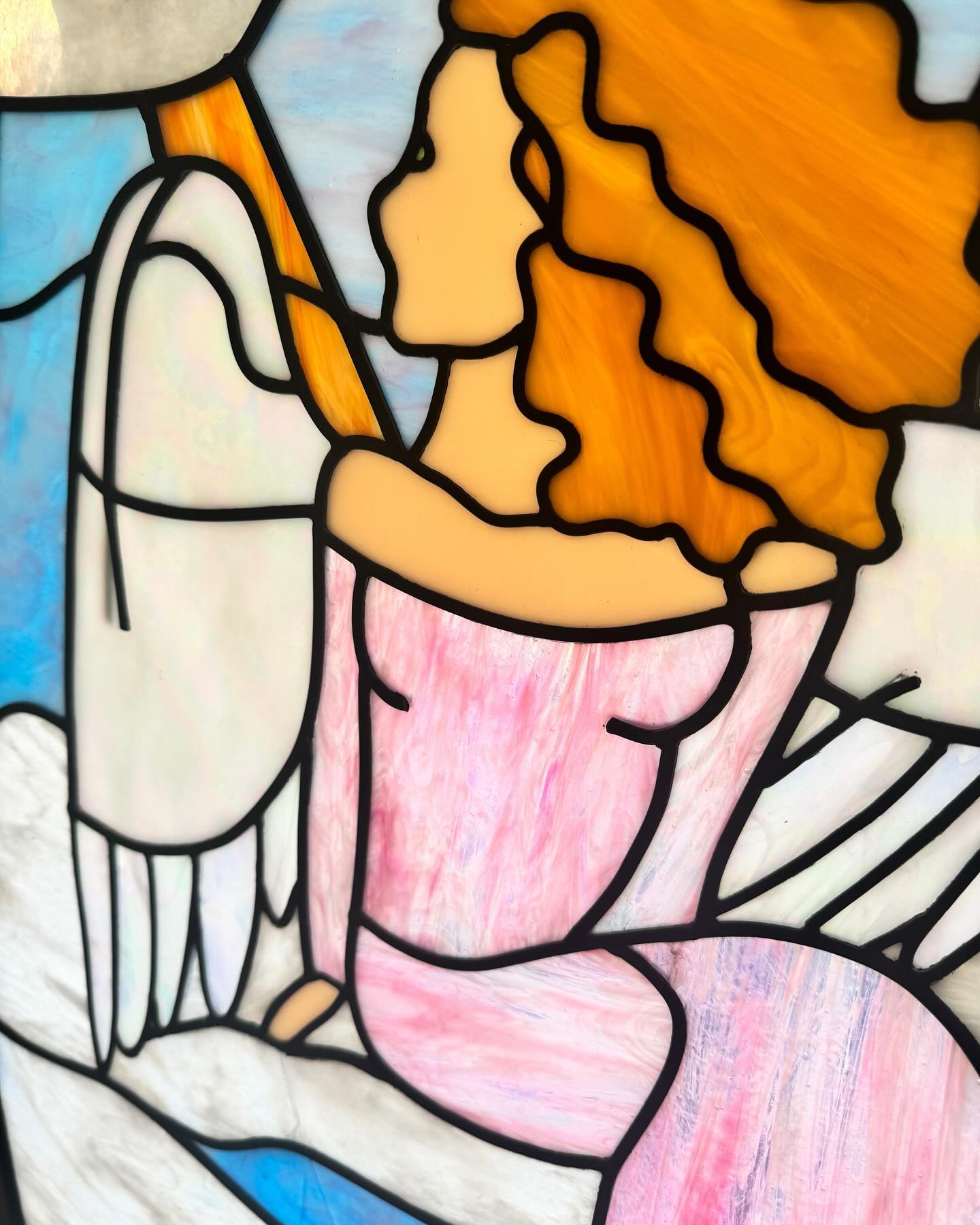 Stained Glass design and production
Commission by my Wil @bulldog511 😇
#stainedglass #angelwindow #graphicdesign