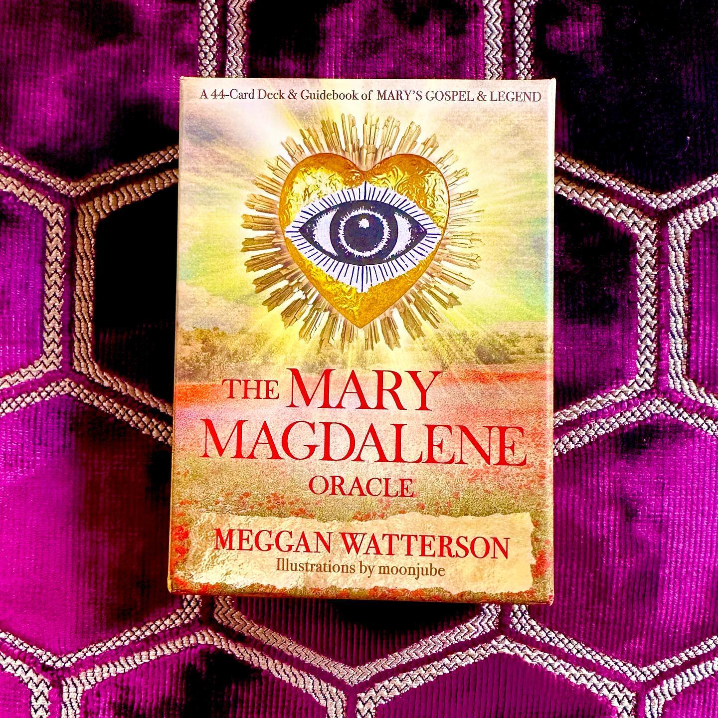 ♥️It illuminates my HEART to experience the extraordinary awakening of Mary Magdalene, the sacred feminine principle in the Western Christian tradition at this historical moment. Mary's revelation bodes well for the balance and well-being humanity desires. She offers a HEART-illuminated view of the world, a searing flame that burns the veils. Luminous spirit embodied and celebrated in earthly form. How wonderful on this Mary Magdalene's Feast Day to receive Meggan Watterson's @megganwatterson powerful new offering: "The Mary Magdalene Oracle"
Meggan is a brilliant Harvard-trained scholar who has repeatedly broke ground in both the scholarship and the lived experience of the Magdalene teachings and path. Her bestselling book "Mary Magdalene Revealed" opened the way for many of us. When I read MMR, I experienced a spontaneous two-day state of meditation. (Read my reflections in the front page endorsements of the book.) Watterson's Oracle is an essential follow-up. You will want both the book and oracle deck.
"The Mary Magdalene Oracle is about a vision of radical love that formed long before Christianity became a formal religion in the 4th century, long before Mary's gospel was excluded, destroyed, and buried. It's a vision of humanity as a beloved community that risked their lives to recognize each other as equals—innately worthy of love, no matter their status within the Roman Empire. And it's about a vision that Christ gave Mary to then give to us, then and now—to see less with the ego and more with the eye of the heart."
Gorgeous illustrations in the deck by @moonjube
#marymagdalene #sacredfeminine #megganwaterson #moonjube #femininepower #moonjube