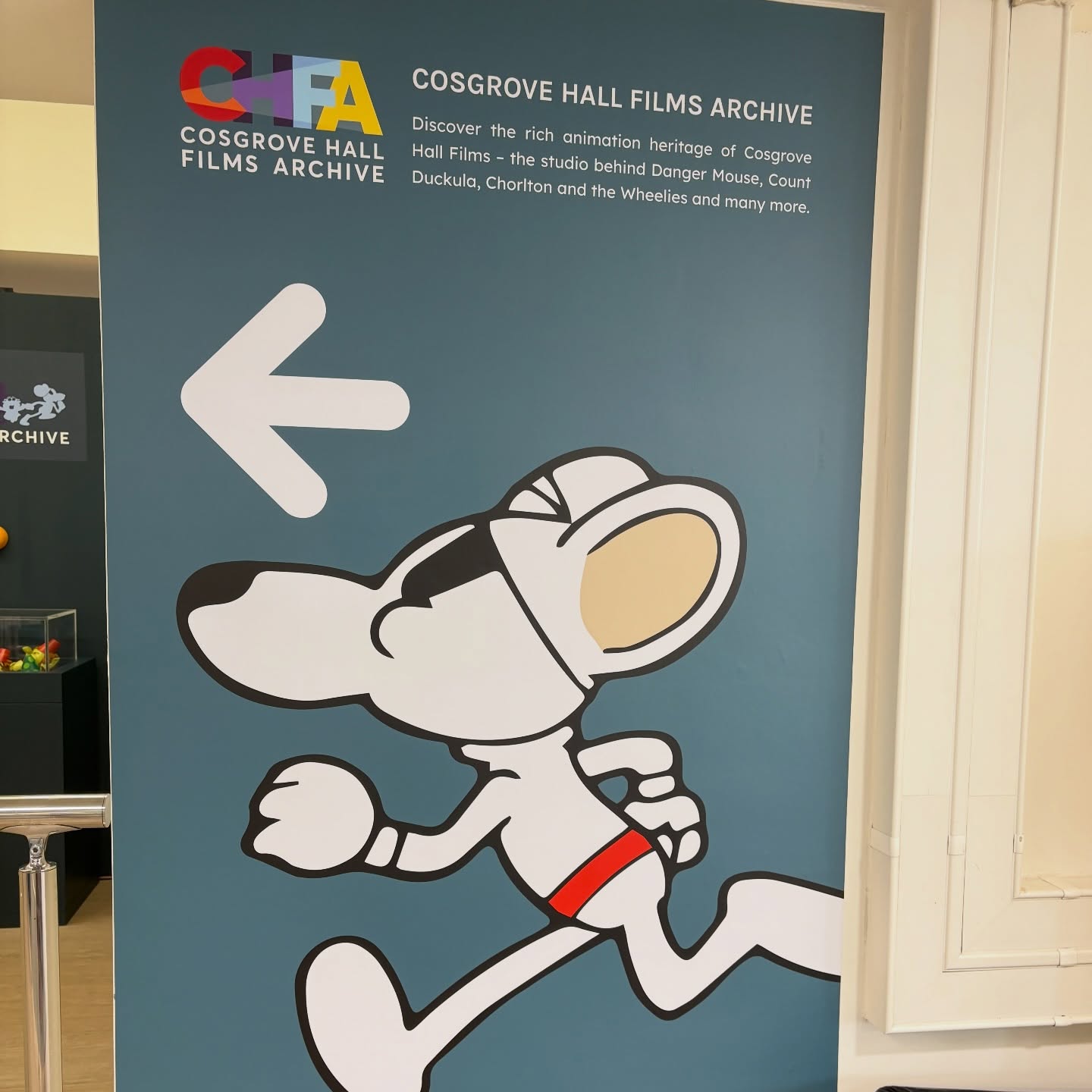 We visited the Cosgrove Hall Films Archive exhibition at Sale Library today and it’s fab 😀😀