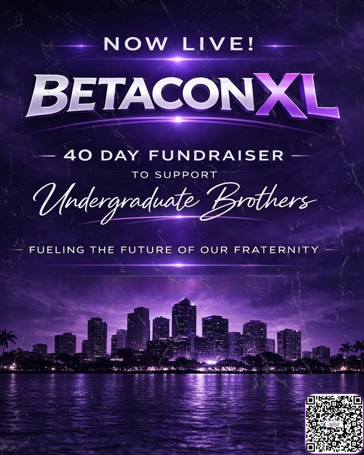 We’ve been working behind the scenes… and it’s here.
Introducing XL Days for BetaCon XL, our 40-day fundraiser dedicated to helping our undergraduate brothers attend BetaCon XL.
From March 22 to April 30, we’re activating support to directly fund registration costs and expand access to this transformational experience.
Every contribution, to every entity , will be tracked that moves us closer to investing in the next generation of leaders. Make sure your entity is not left behind!
🔗 Contribute: slbef.org/xl4xl
Let’s come together and make sure no brother is left behind 🐎💜
#FuelingTheLight #SLBEF #SLB1986 #BetaConXL