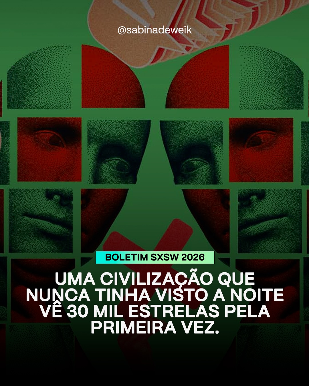 Nos dias 4 e 5 do SXSW, a sensação de descompasso tomou conta das reflexões. Vemos mais, fazemos mais, aceleramos mais. Mas ainda não aprendemos a sustentar tudo isso.
Entre as provocações de Mike Bechtel, Ian Beacraft, Rana el Kaliouby, Jack Conte e Aza Raskin, ficou claro que não estamos diante de uma única transformação, mas camadas simultâneas que reposicionam o trabalho, a criatividade e o próprio lugar do ser humano. Tudo isso converge. 🔀
A tecnologia amplia capacidades, mas também expõe limites. E talvez o maior deles seja a nossa capacidade de conceber, interpretar e escolher frente à vastidão. No fim, a pergunta que nos resta é quem nos tornamos dentro desse processo.
O SXSW 2026 está chegando ao fim, mas nosso trabalho por aqui está só começando.
Venha acompanhar o fechamento do evento e tudo o que vem depois do SXSW comigo. Entre na comunidade gratuita do WhatsApp e vamos continuar a conversa! 📲
#SabinaDeweik #SXSW #AllTogetherNow