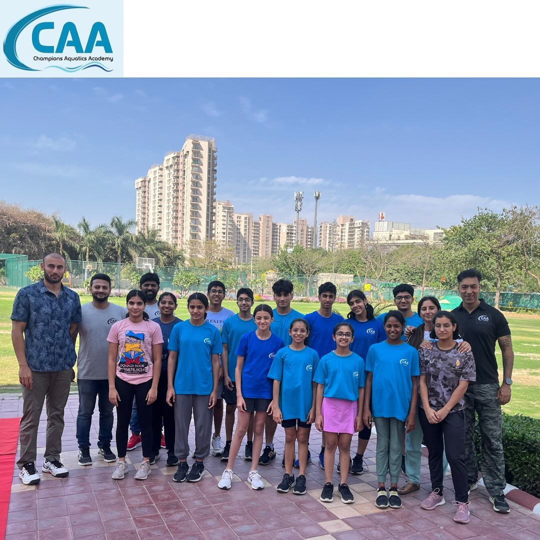 Champions Aquatics Academy kids had a wonderful time and learning experience from Olympian VIRDHAWAL KHADE !