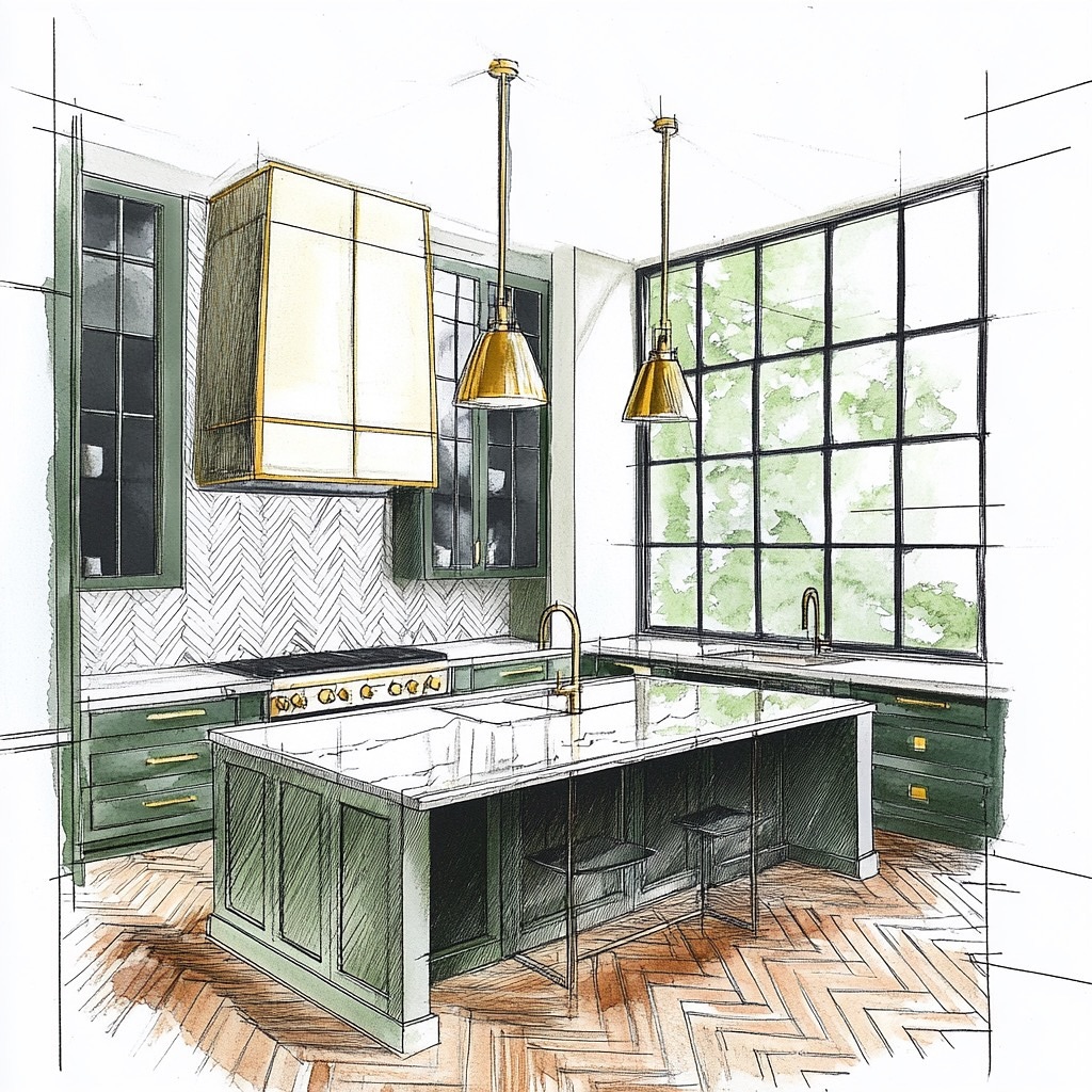 A perspective sketch brings finishes to life, offering a clear vision of how elements harmonize in the final design
•
•
•
#interiordesign #interiordesigner #losangeles #designer #sketch #sketching #dreamhome #havefunbebold #perspective