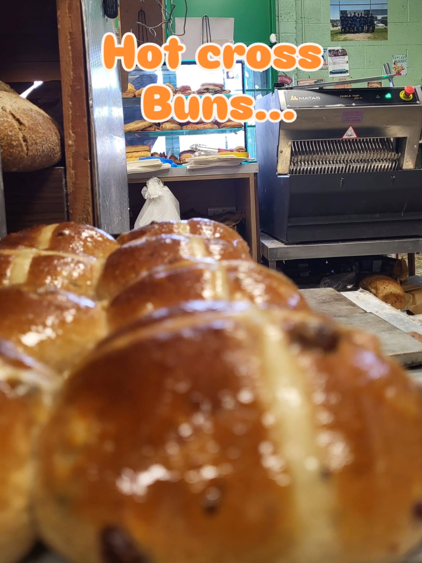 Have you tried our hot cross buns? If not believe me it's worth giving us a visit... but you have to come early as they are too good and sell fast!!! #hotcrossbunseason #artisanbakery #suportlocal #familybakery #freshhotcrossbun