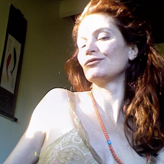 🌟First light of morning after a night of ceremony,
two in attendance.
The inside became outside
in waves of luminosity,
ecstatic delight.
Now I am alone basking in the Sun.
An early selfie.
Happy and satisfied.
2005/2006. I was 40 or 41.
~*~
Second selfie same year when I worked as a producer for an event at the Internet Archives.
~*~
No filters.
~*~
People would casually comment in this period
that I was etheric.
In some ways I was.
I was beginning
to write www.GaiaCodex.com
I was between the worlds.
Listening to the future.
Remembering pasts
that had collectively been forgotten.
Diving into the known-unknown.
#ceremony #GaiaCodex #writerspath
#creation #femininepower #FeminineWisdom #dakinipath
