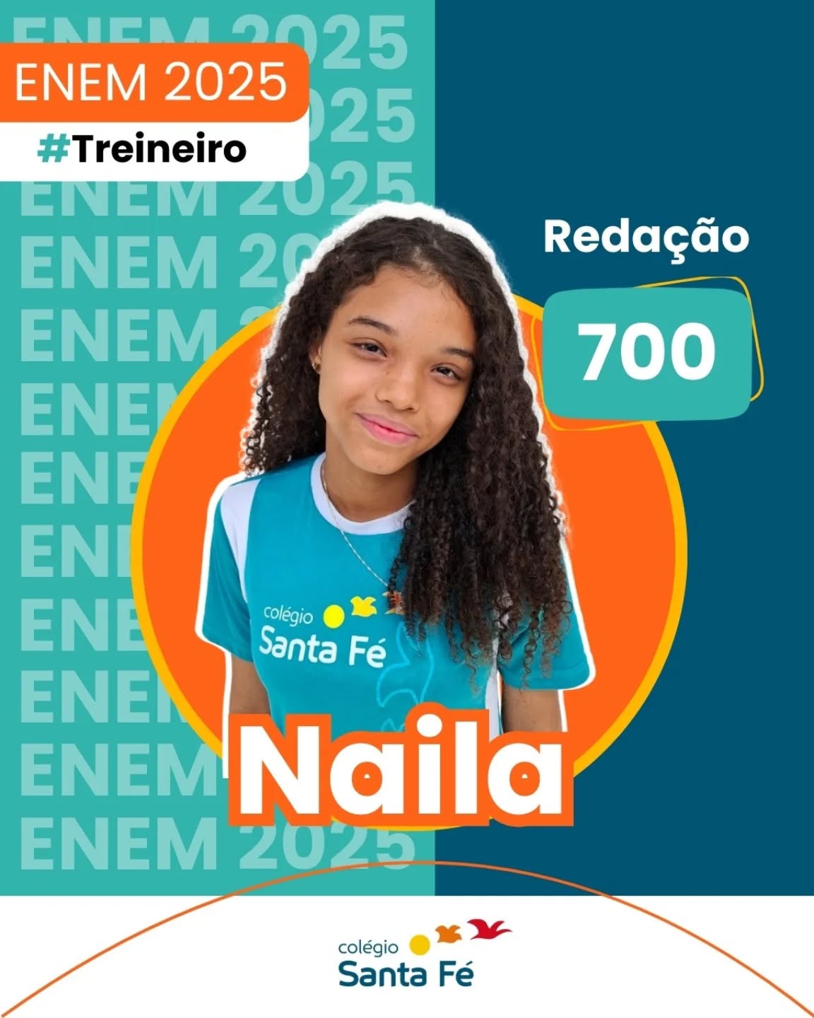 RESULTADO QUE INSPIRA 💙
700 na Redação do ENEM Treineiro.
Enquanto muitos ainda estão “começando a pensar” no futuro, nossos alunos já estão construindo ele, na prática.
Parabéns, Naila! 👏
Esse é só o começo de uma trajetória brilhante.