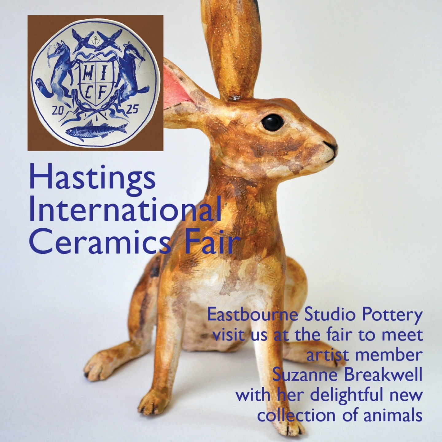 We're getting ready to showcase the work of our very talented makers from Eastbourne Studio Pottery at an exciting new ceramics fair on the 19th and 20th of July
Join us at The Observer Building Hastings, where over 45 ceramicists plus five community potteries will be exhibiting an amazingly diverse collection of work
@suzannebreakwell is one of our artist members at the studio, creating the most magical animals and little treasures in clay
@hastings_ob
#ceramicfair
#claycommunity
#openaccessmembership
