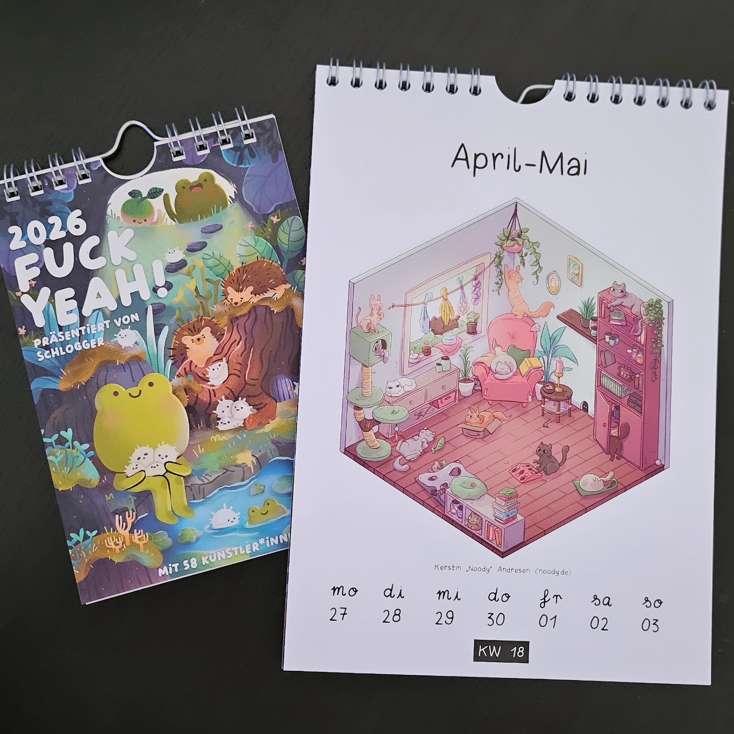 The Fuck Yeah Calendar 2026 is finally here! 💥
I just got my copies - if you want one, send me a message!
✨ A5: 22€
✨ A6: 12€
📬 Shipping within the EU: +2€
🎨 Want me to draw something inside? That’s +10€ and you tell me what to draw!
Fuck Yeah is a super fun calendar project started by the lovely @theschlogger, where she rounds up as many illustrators as she can find and packs them into one big, beautiful calendar.
Each week is illustrated by a different artist (or sometimes a few), and this year there are 58 artists involved!
So stoked to be part of it again. 💛
#fuckyeahcalendar #2026calendar #illustrationlove #artistcalendar #supportartists