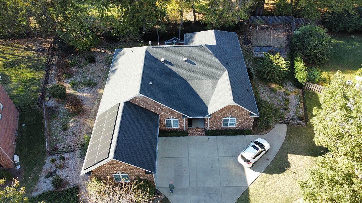 Re-roof with GAF Timberline HDZ - Charcoal in Charlotte, NC