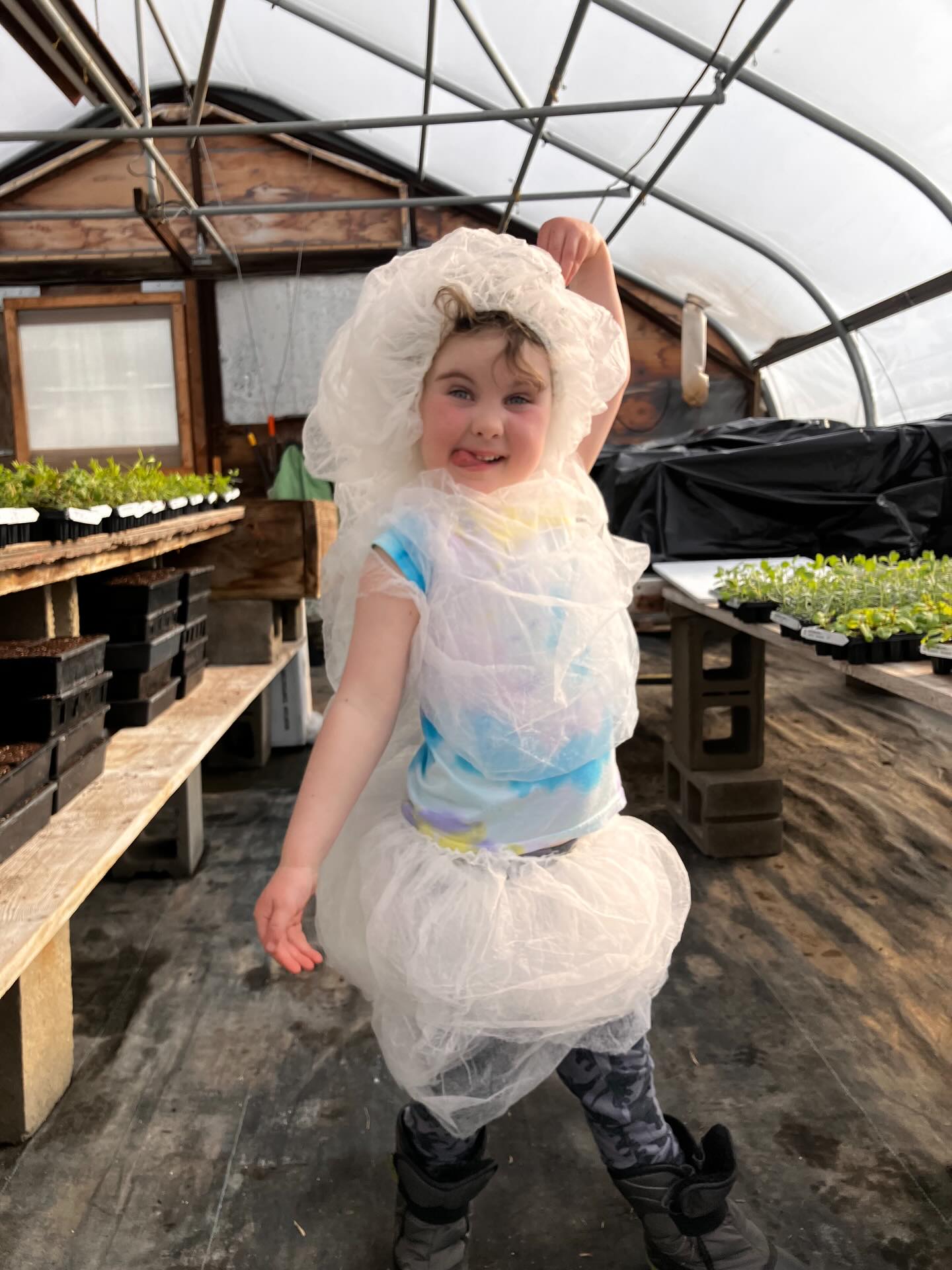 HAPPY SPRING!!!!! This goober and I have been busy helping Bob build a chicken coop, build roll out nest boxes and design new greenhouse attire! Come by the @norwich.farmers.market to say hi and hear about all the fun things we have going on! #farmkid #spring #happyostara