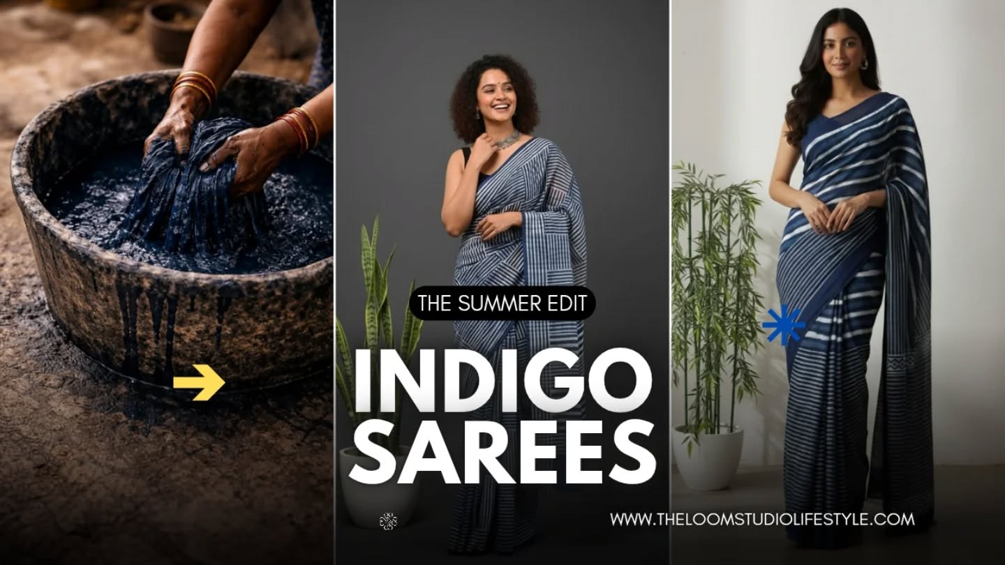 Indigo, in its quiet depth, feels like summer’s most timeless expression 💙
Crafted in breathable cotton and brought to life through age-old hand block techniques, the indigo saree is more than just a hue—it’s a feeling. A feeling of ease on sunlit afternoons, of comfort in rising temperatures, and of elegance that doesn’t try too hard.
Rooted in nature, indigo has always held a special place in Indian summers. Its cooling tones soothe the eye, while the lightweight fabric allows your skin to breathe—making it a perfect companion for long days and balmy evenings.
Whether it’s a slow brunch, a workday, or a sunset gathering, an indigo saree moves with you—effortlessly, gracefully, endlessly.
This summer, choose pieces that feel as light as the season itself. 🌸
Live on website
( indigo sarees, summer collection, handcrafted, slowfashion, ethnicwear, stylewithcomfort, homegrown brand)
#indigo #summerstyle #handcraftedelegance #cottonsaree #slowfashionindia