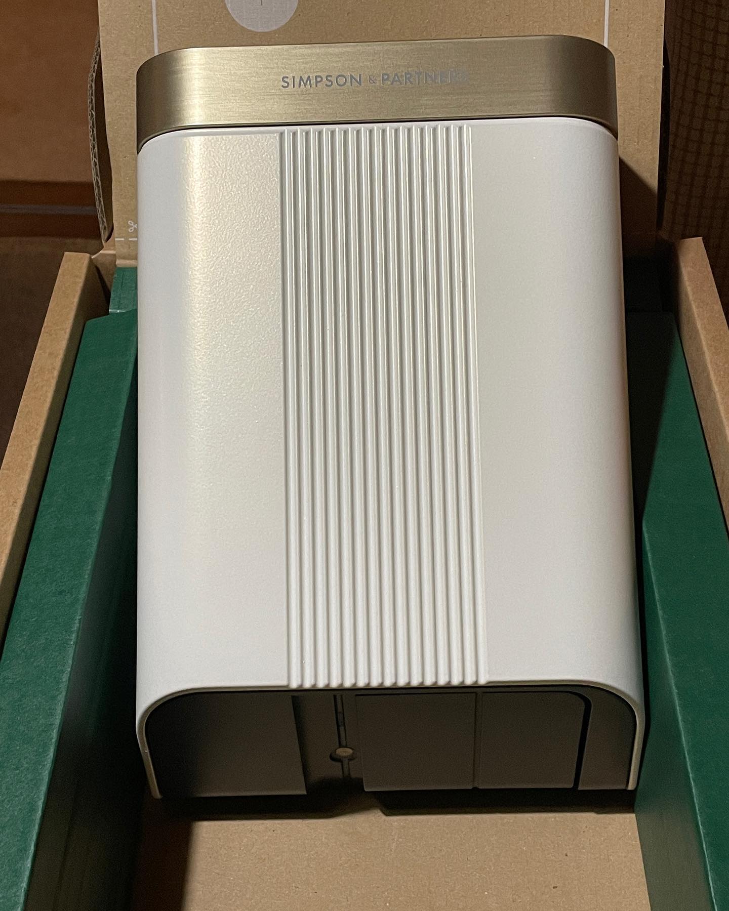 Really looking forward to installing this @simpson_and_partners #evcharger with energy monitor for load management. The white and bronze look fabulous and will look even better on the customers house in #bath Really impressed with the energy monitor, a lot of tech in a little device