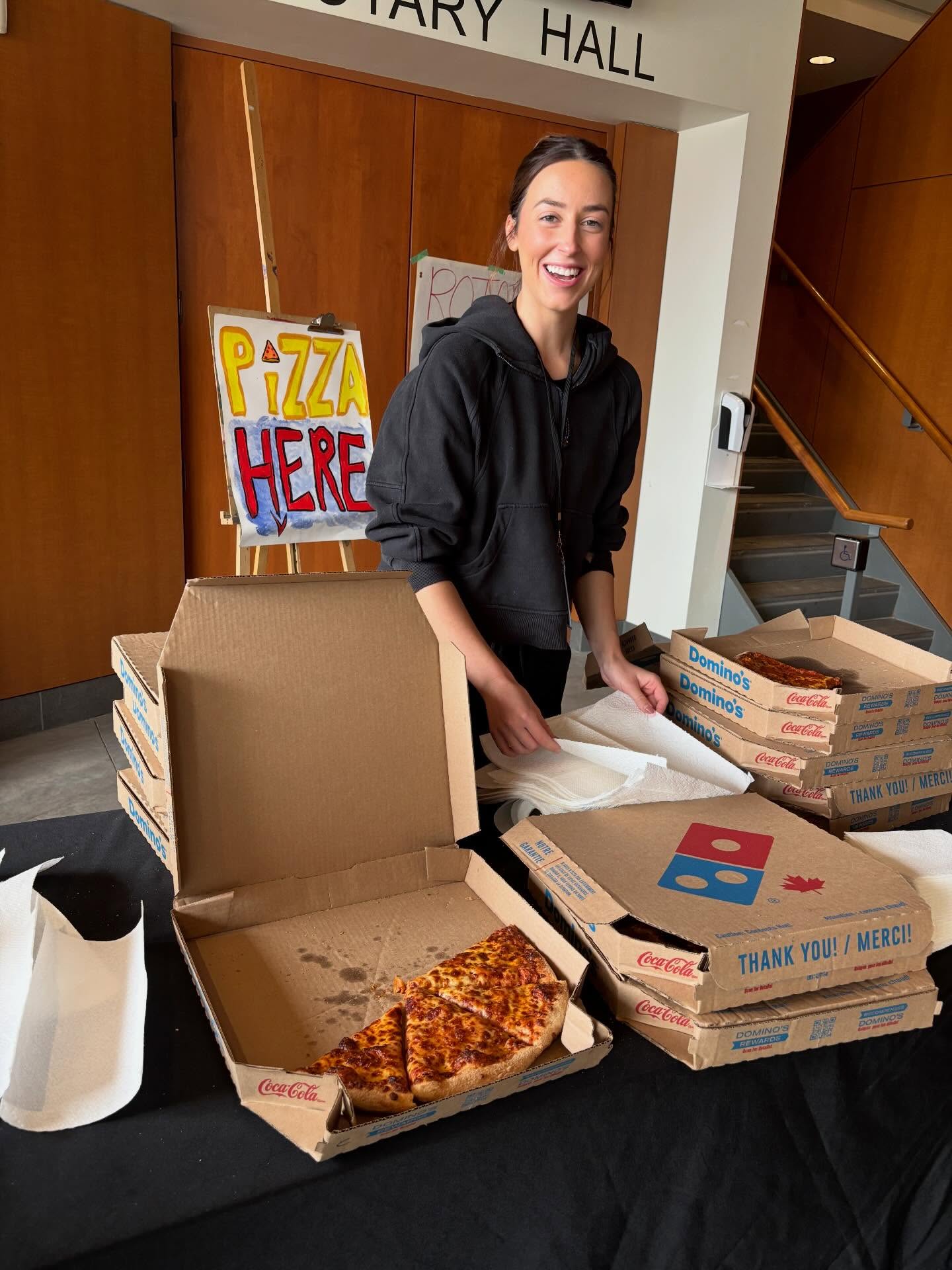 A HUGE thank you to Nic and the @dominoscanada Midland team for fuelling our guests with FREE PIZZA! The outpouring of community support for GAME ON has been amazing and we are grateful to everyone who has made this such a success.